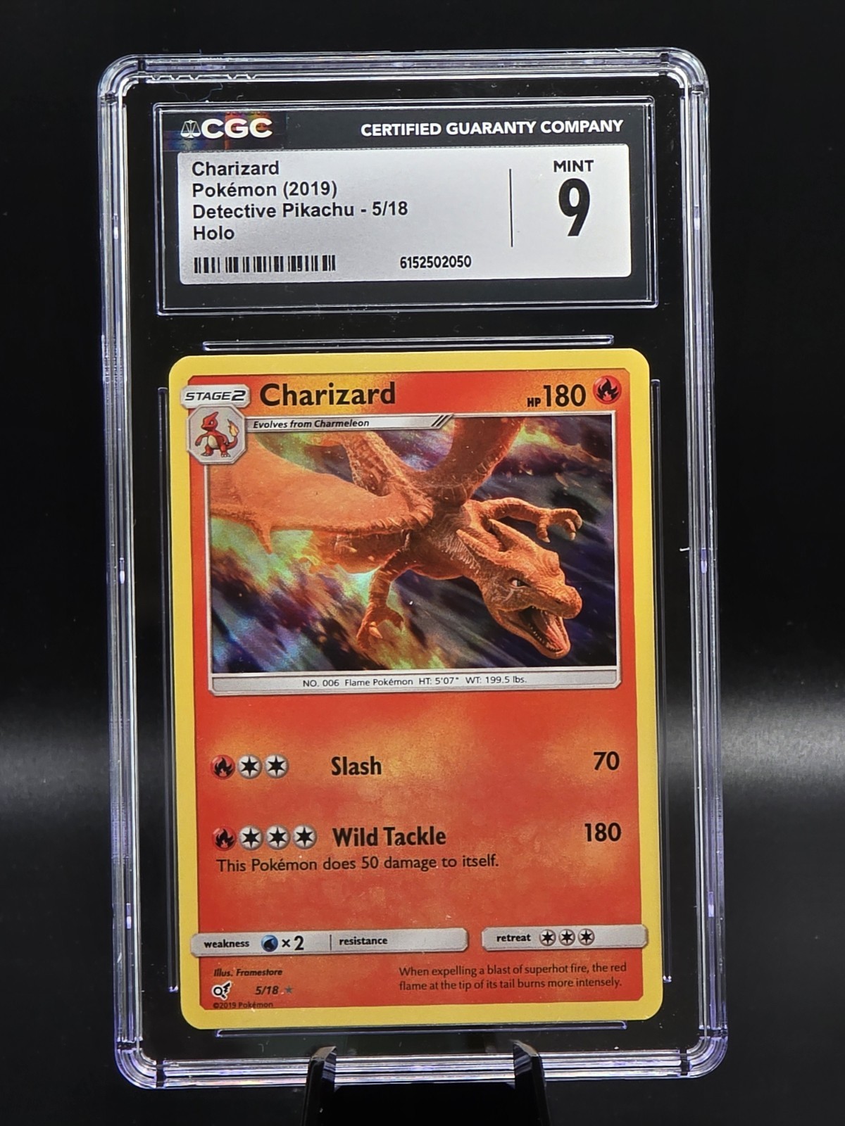 2019 Detective Pikachu - English Charizard Rare Holo 5/18