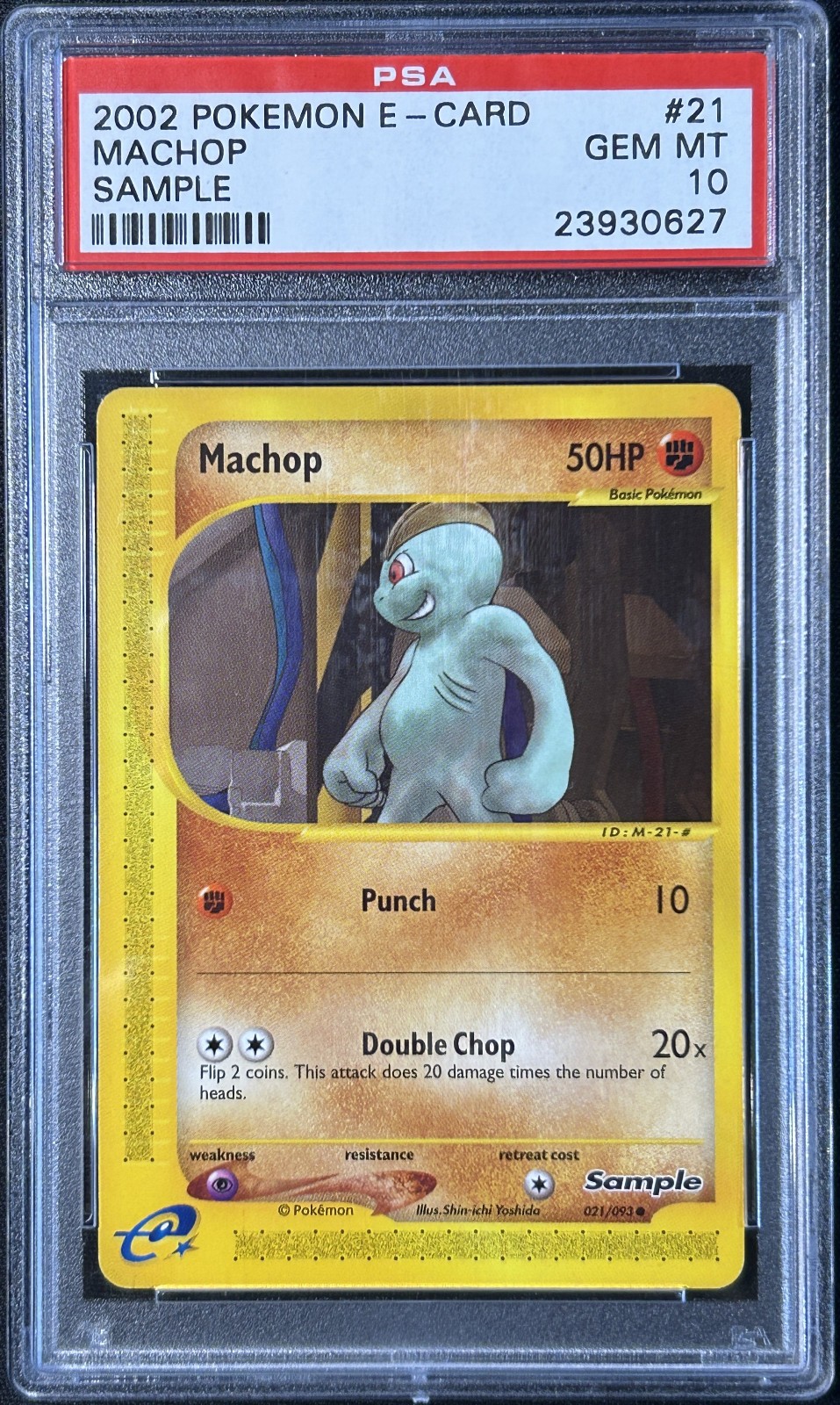 2002 Pokemon E-Card Sample Machop 21