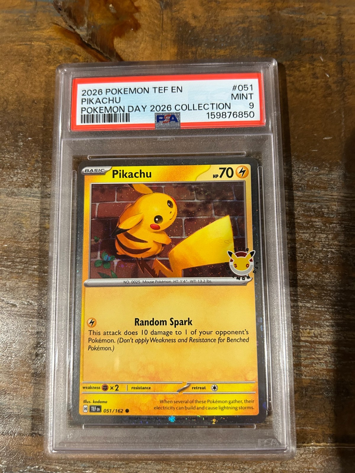 2026 Pokemon Tef EN-Temporal Forces Pikachu Pokemon Day 2026 Collection 051