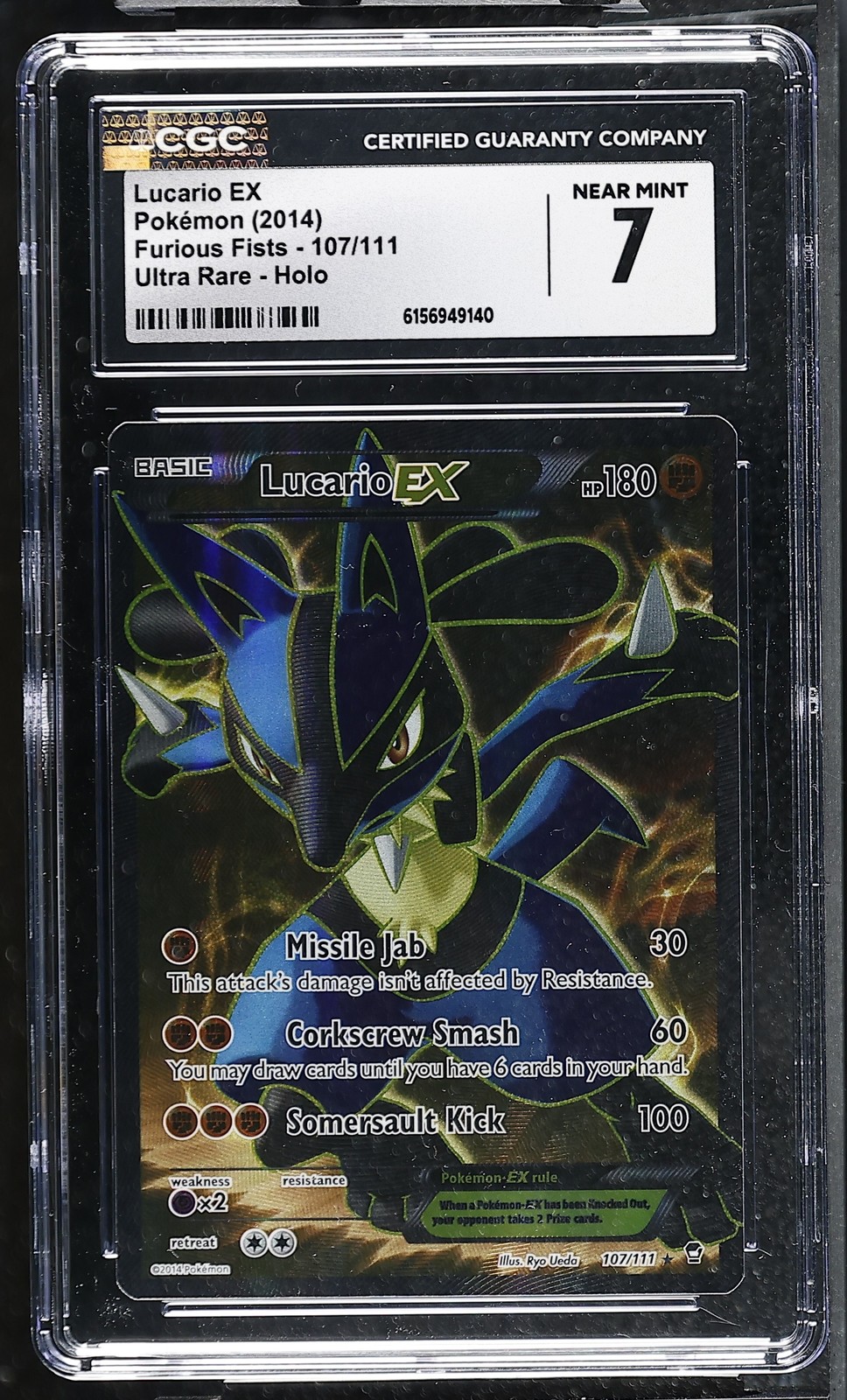 2014 Furious Fists - English Lucario EX Ultra Rare Ultra Rare Holo 107/111