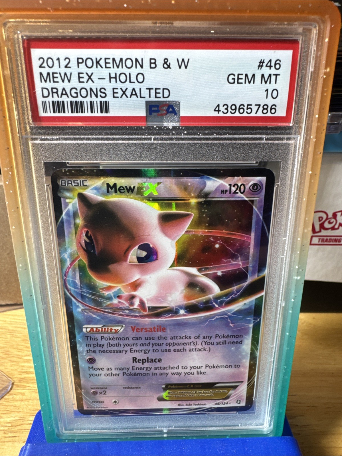 2012 Pokemon Black & White Dragons Exalted Mew EX 46