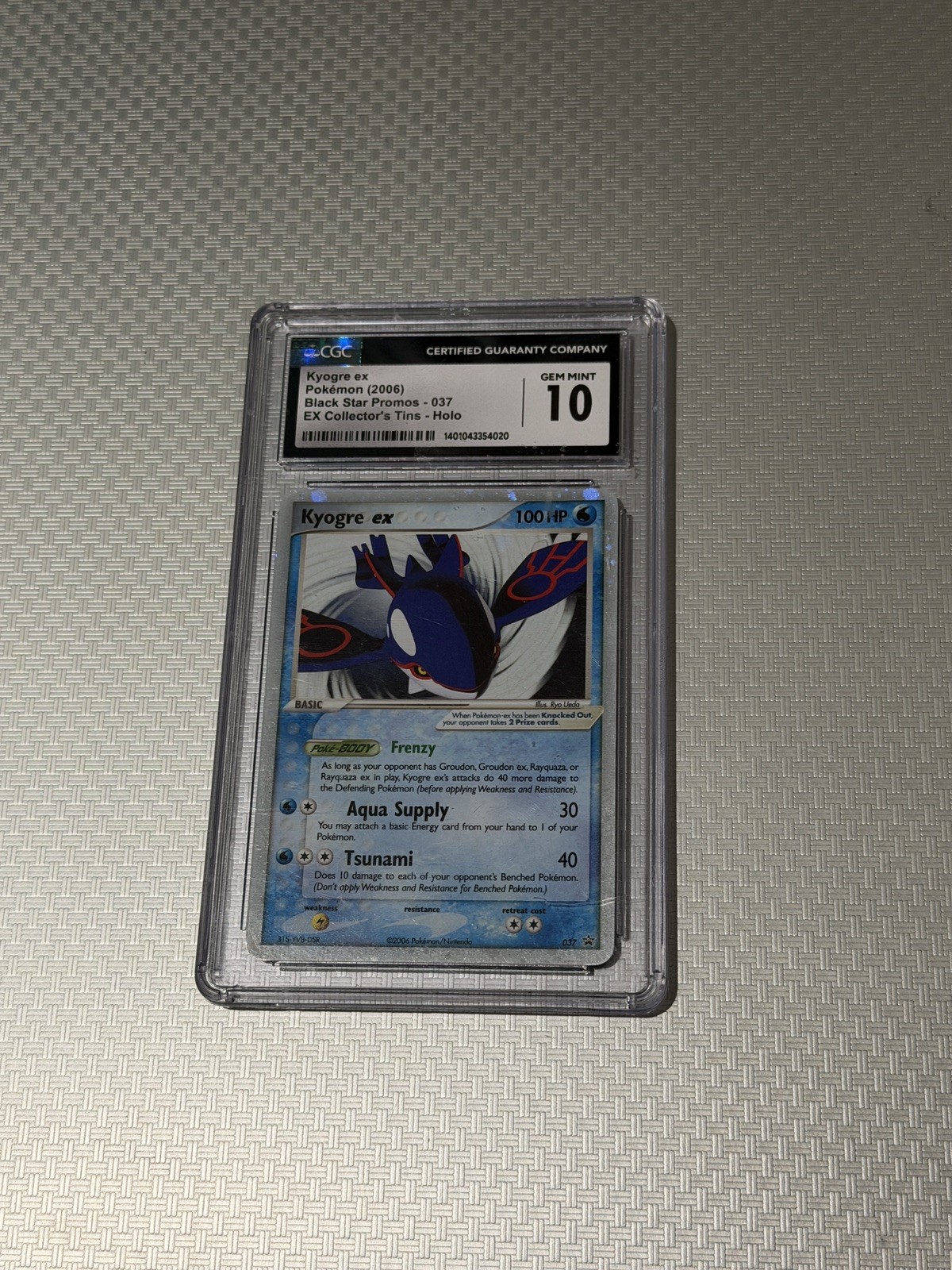 2006 Black Star Promos - Nintendo - English Kyogre ex EX Collector's Tin (Holo) 037