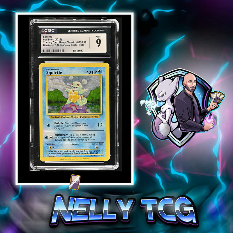 2023 Trading Card Game Classic - CLV, CLC, CLB - English Squirtle Blastoise & Suicune ex Deck - CLB Holo 001/034