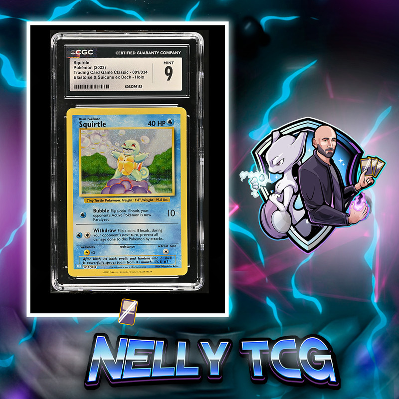 2023 Trading Card Game Classic - CLV, CLC, CLB - English Squirtle Blastoise & Suicune ex Deck - CLB Holo 001/034