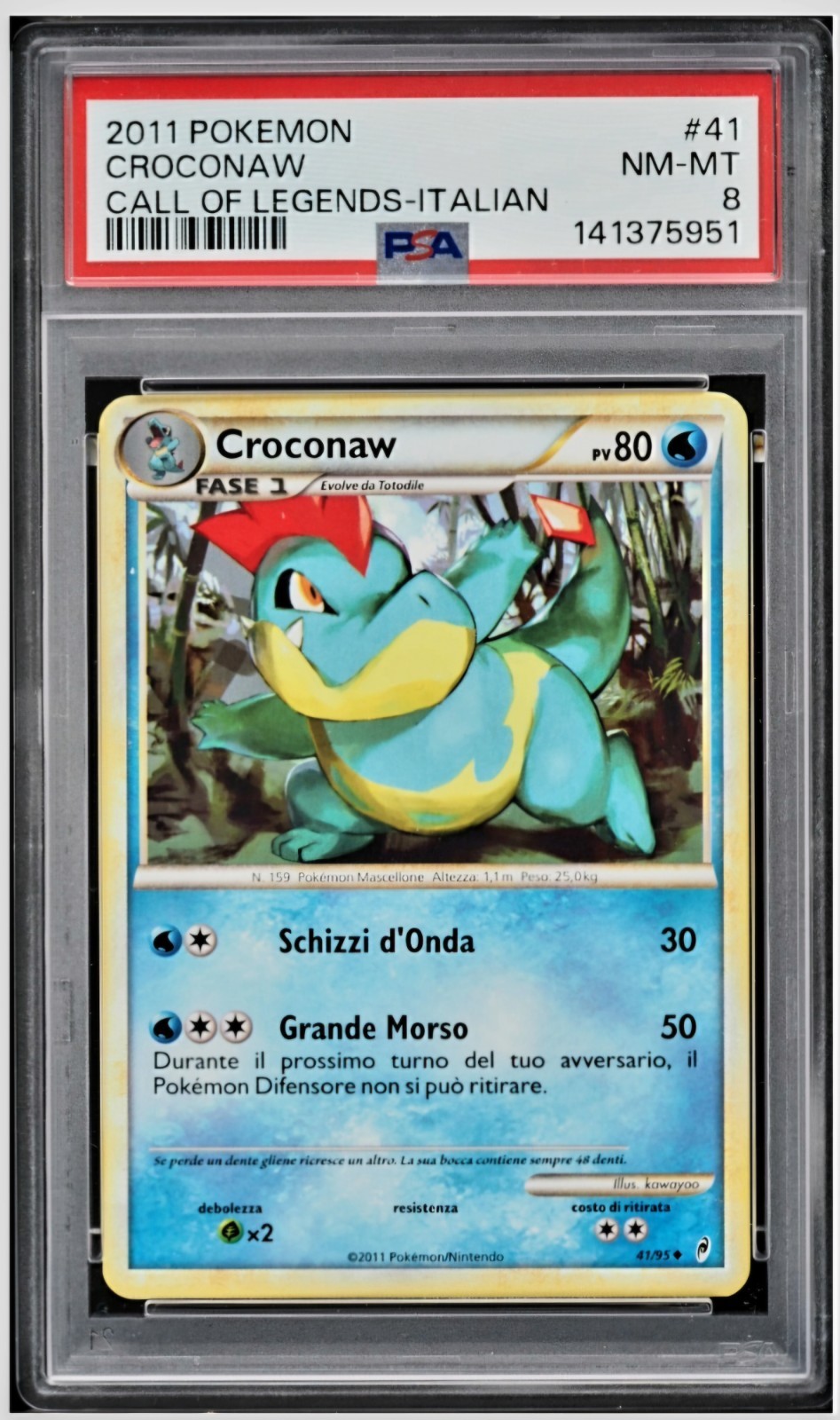 2011 Pokemon Call of Legends Croconaw Italian 41