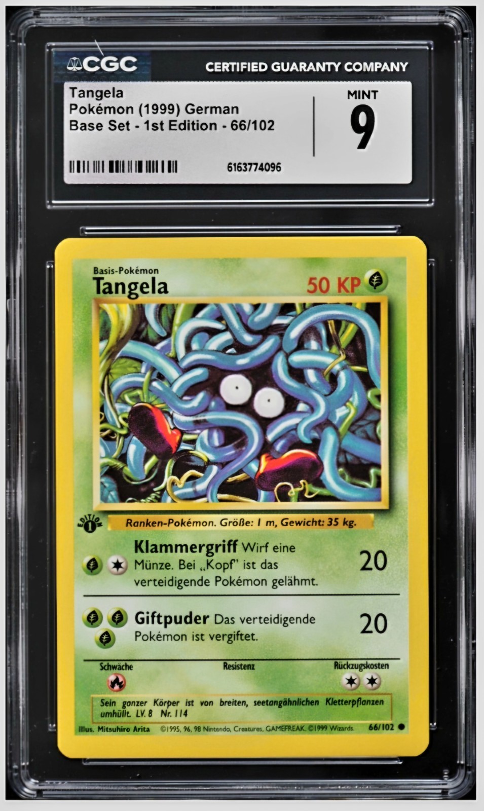 1999 Base Set - 1st Edition - German Tangela Common 66/102