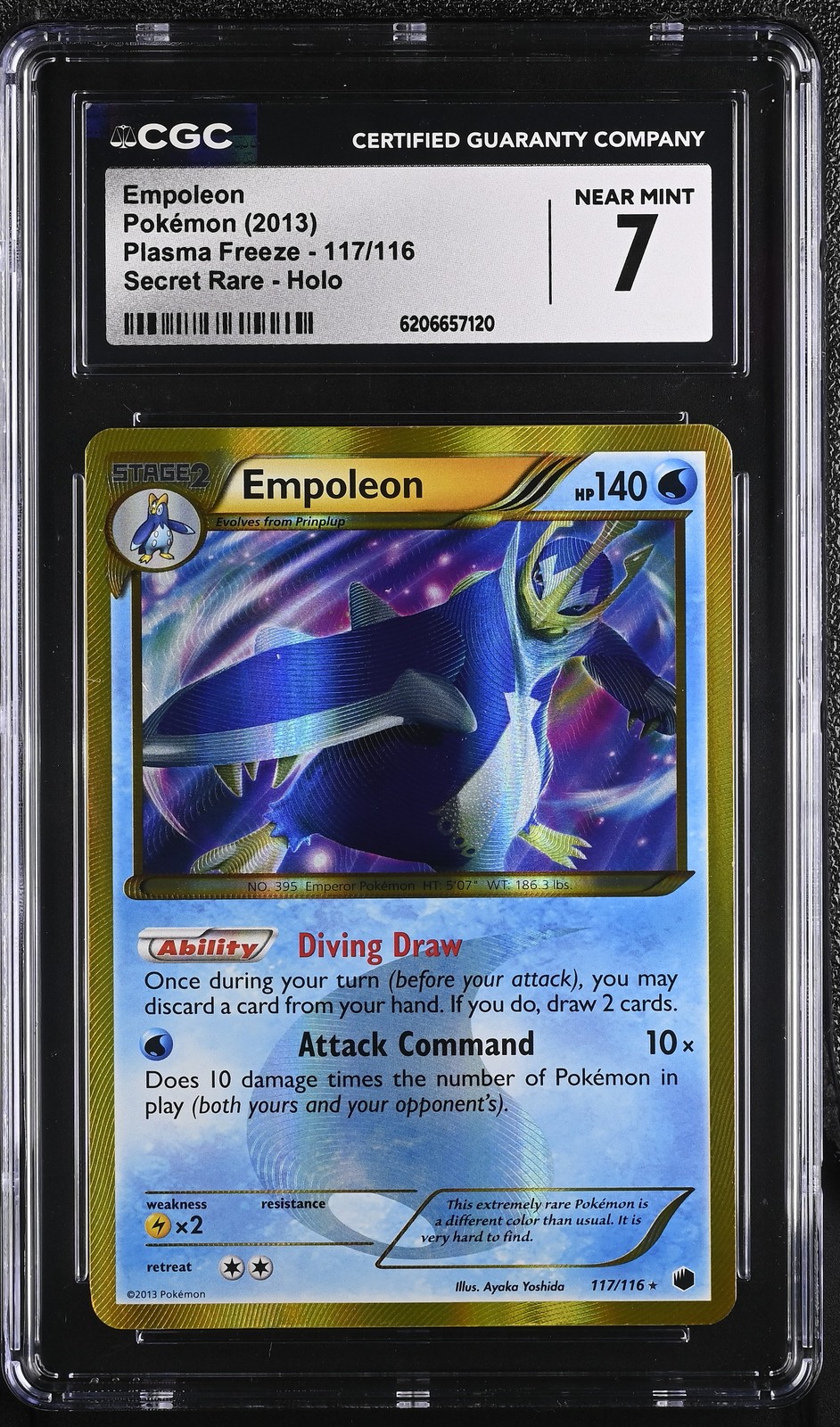 2013 Plasma Freeze - English Empoleon Secret Rare Secret Rare Holo 117/116
