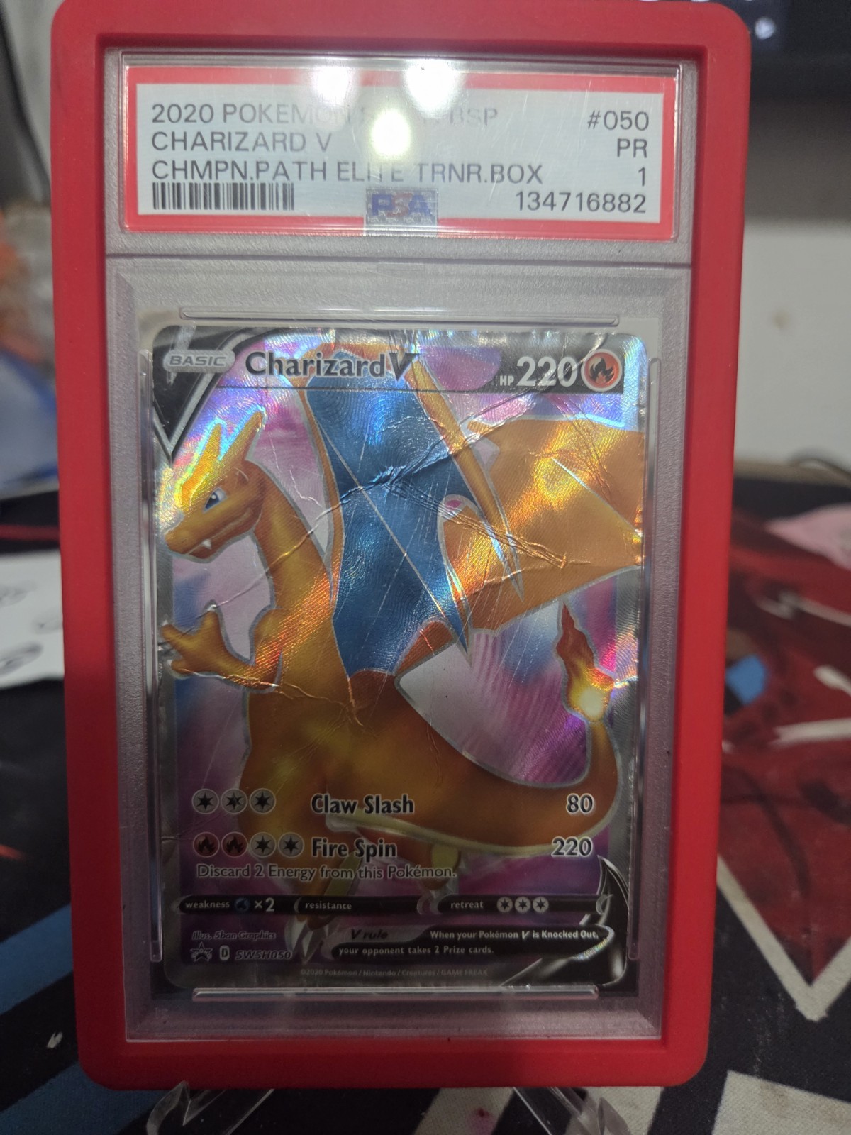 2020 Pokemon Swsh Black Star Promo Charizard V Champion's Path Elite Trainer Box 050