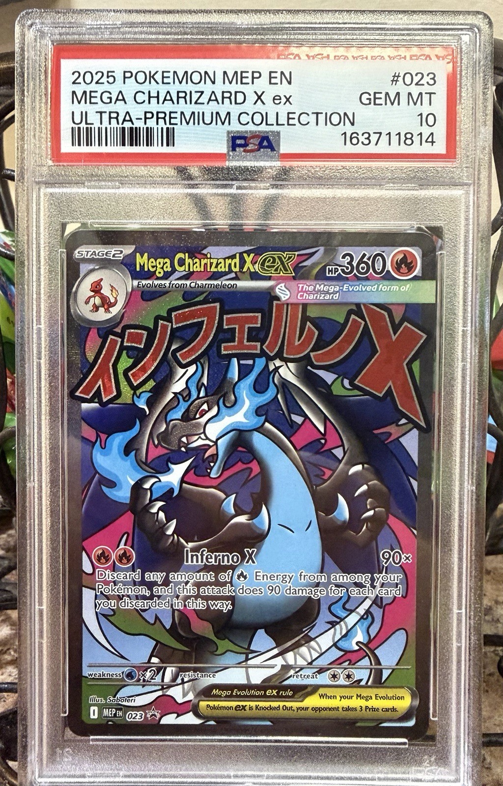 2025 Pokemon Mep EN-Me Black Star Promo Mega Charizard X EX Mega Charizard X EX Ultra-Premium Collection 023