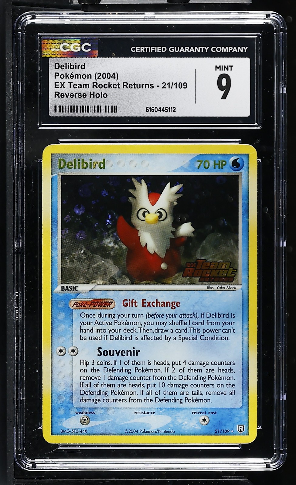 2004 EX Team Rocket Returns - English Delibird Rare Reverse Holo 21/109