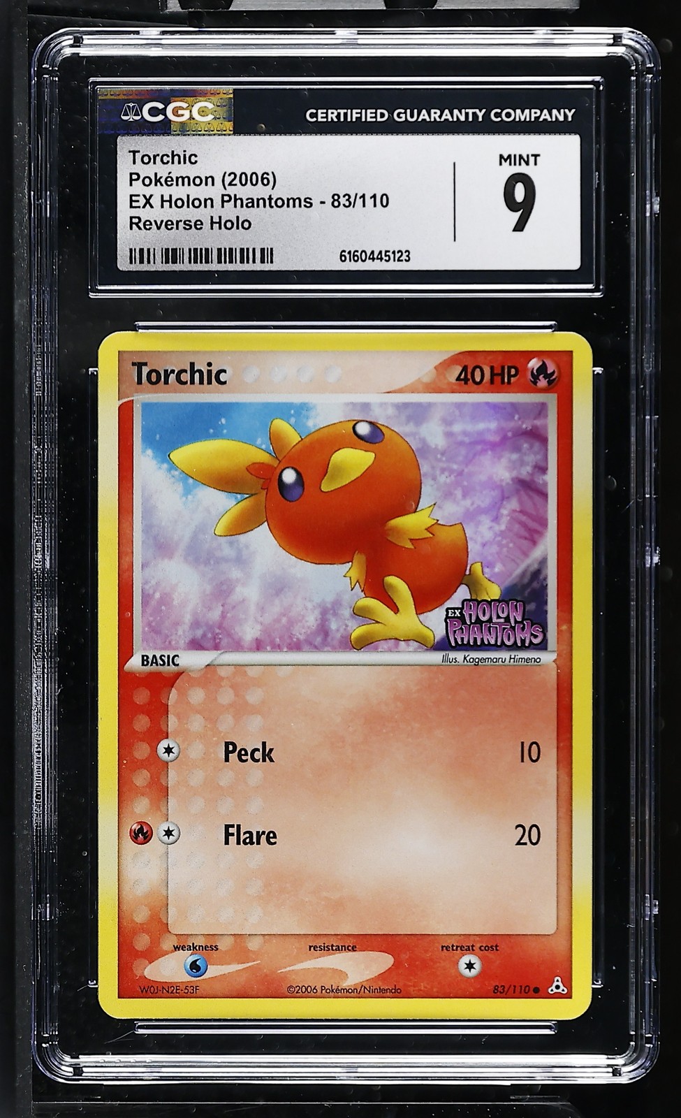 2006 EX Holon Phantoms - English Torchic Common Reverse Holo 83/110
