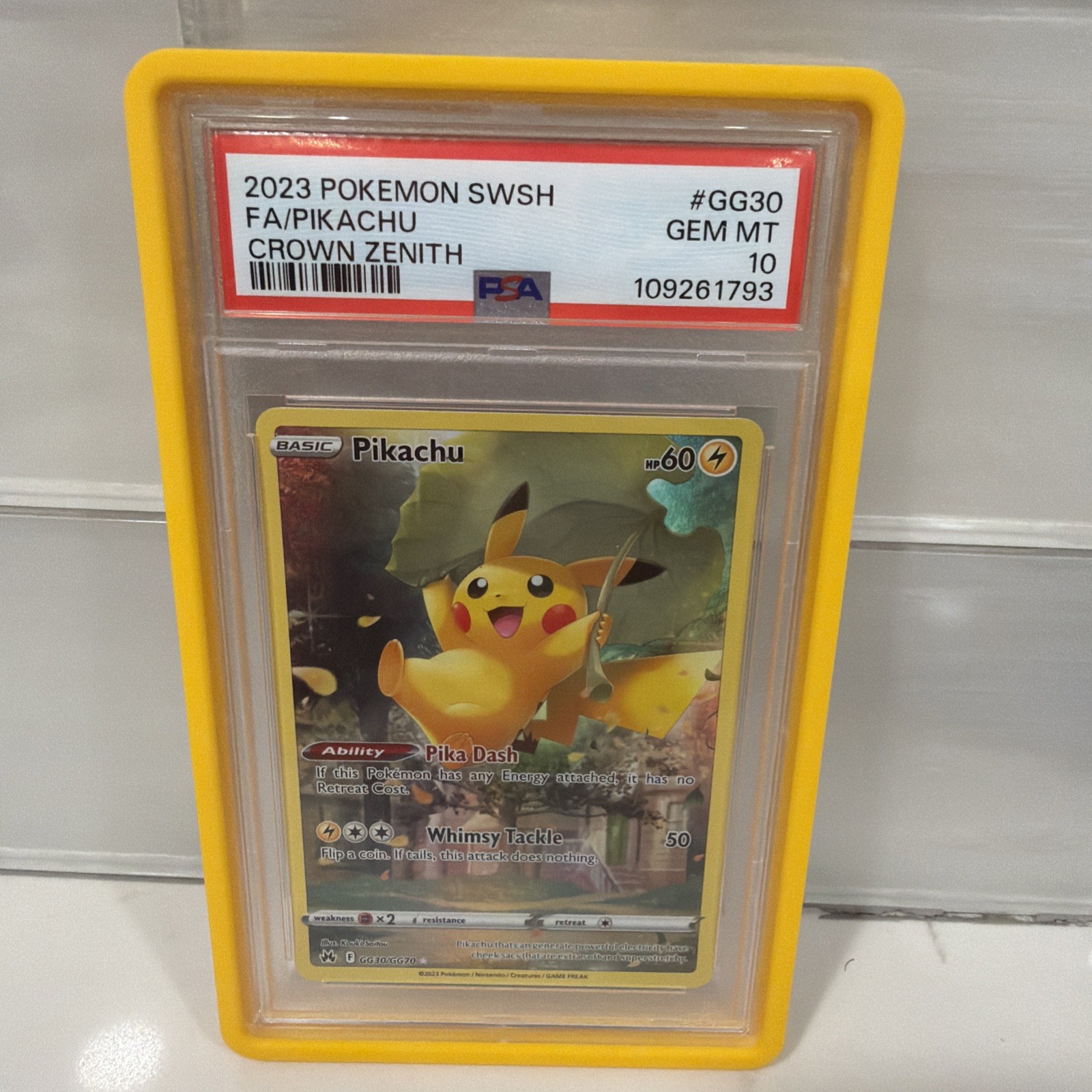 2023 Pokemon Sword and Shield Crown Zenith Full Art/Pikachu GG30