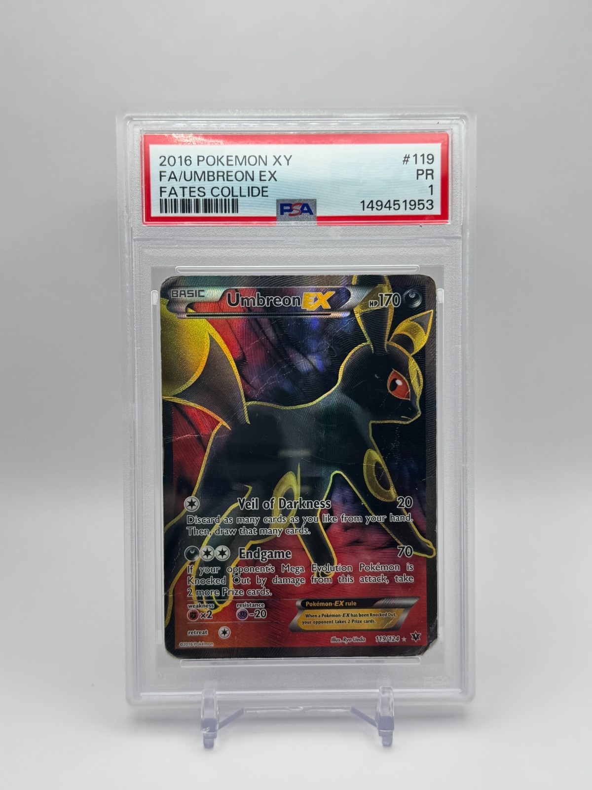 2016 Pokemon XY Fates Collide Full Art/Umbreon EX 119