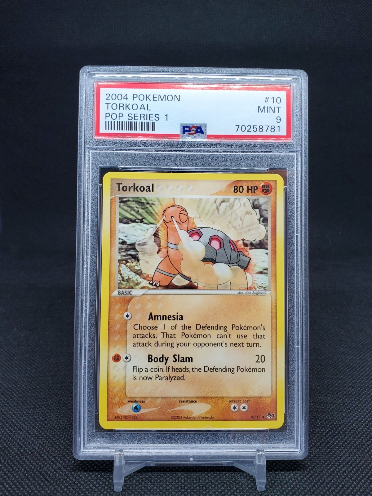 2004 Pokemon Pop Series 1 Torkoal 10