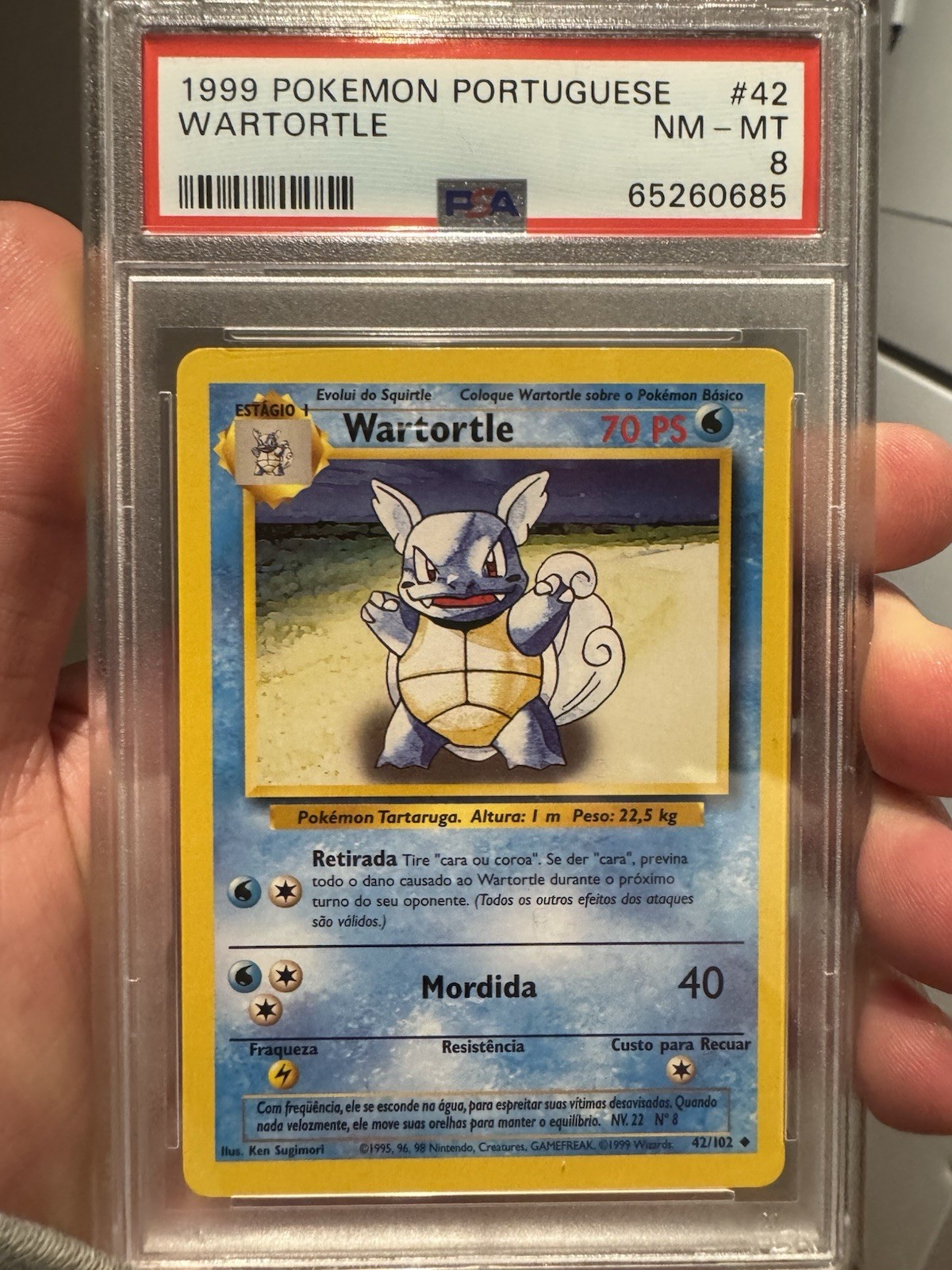 1999 Pokemon Portuguese Wartortle 42