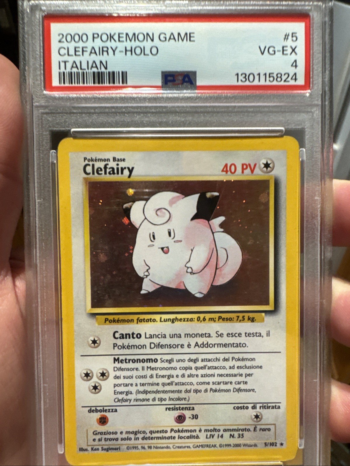 2000 Pokemon Game Clefairy-Holo Italian 5