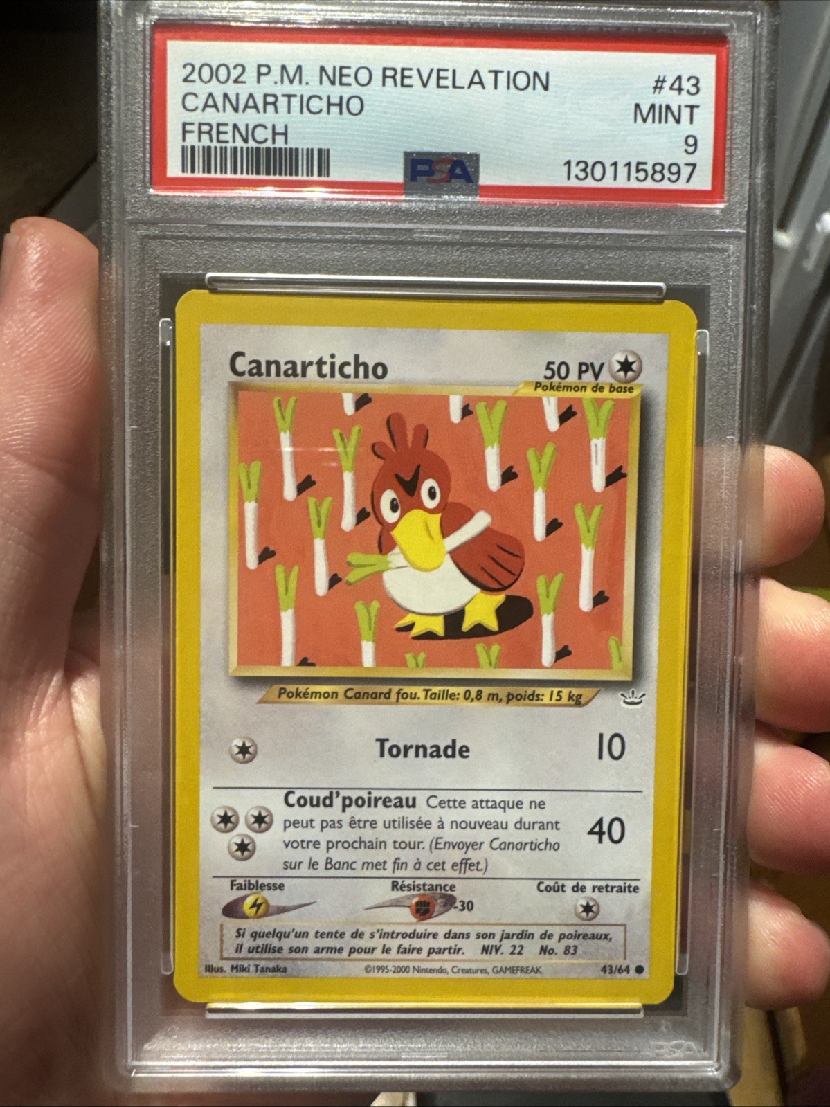 2002 Pokemon French Neo Revelation Canarticho 43