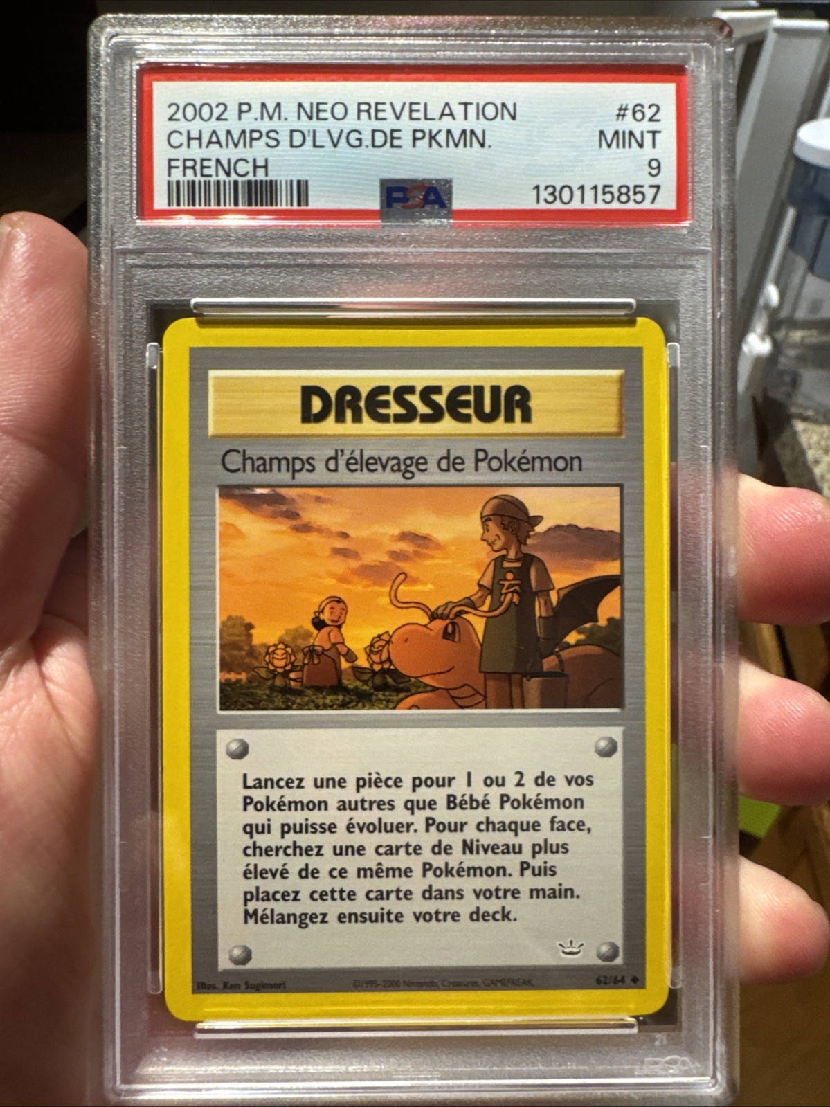 2002 Pokemon French Neo Revelation Champs D'Elevage de Pokemon 62