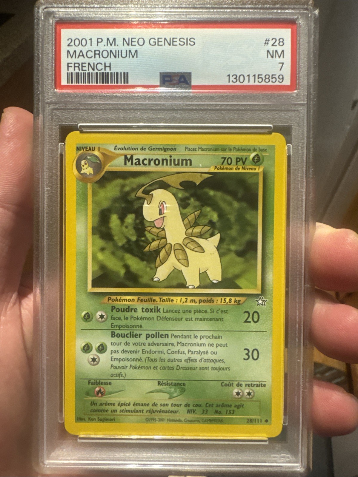 2001 Pokemon French Neo Genesis Macronium 28