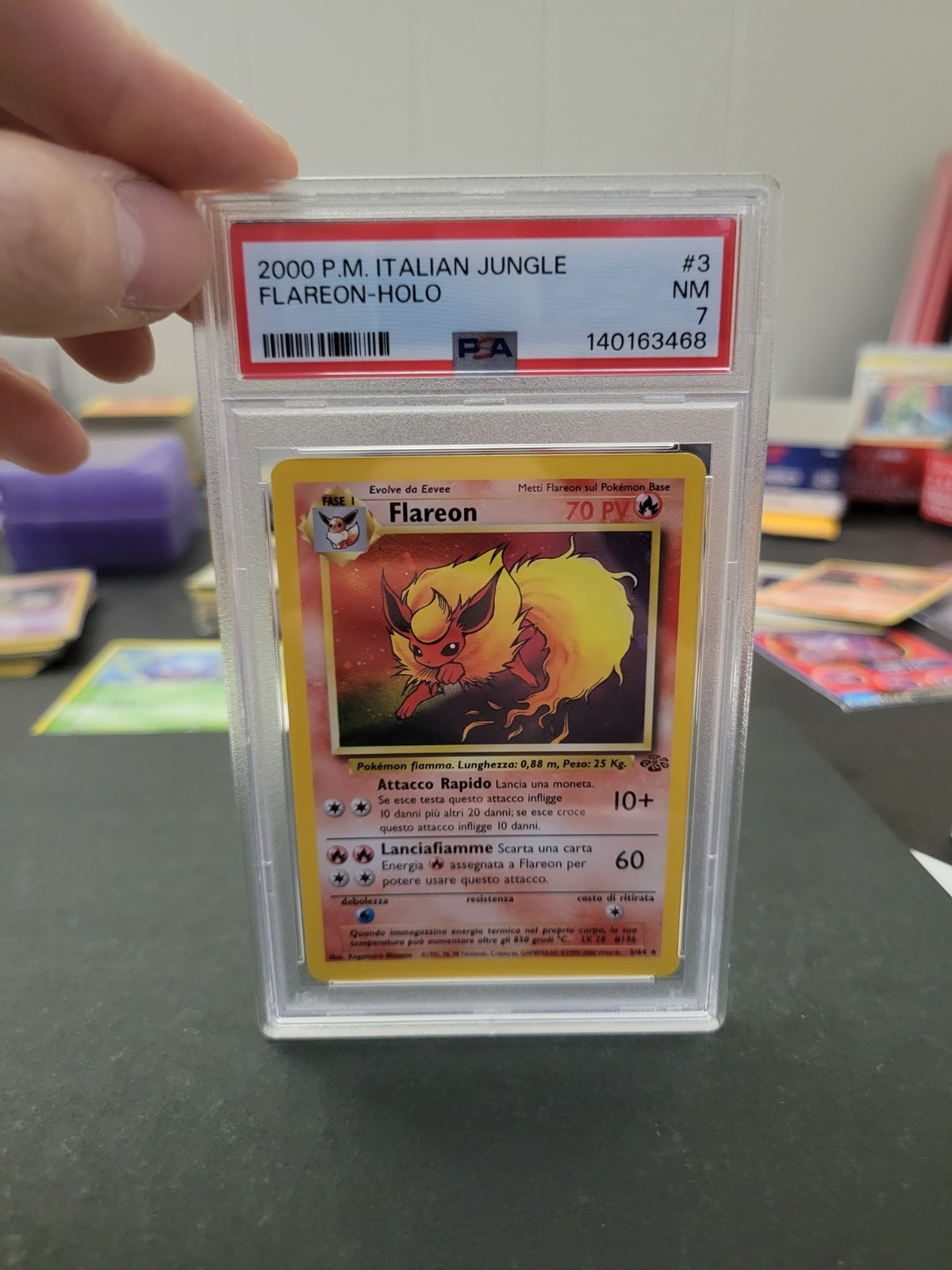 2000 Pokemon Italian Jungle Flareon-Holo 3