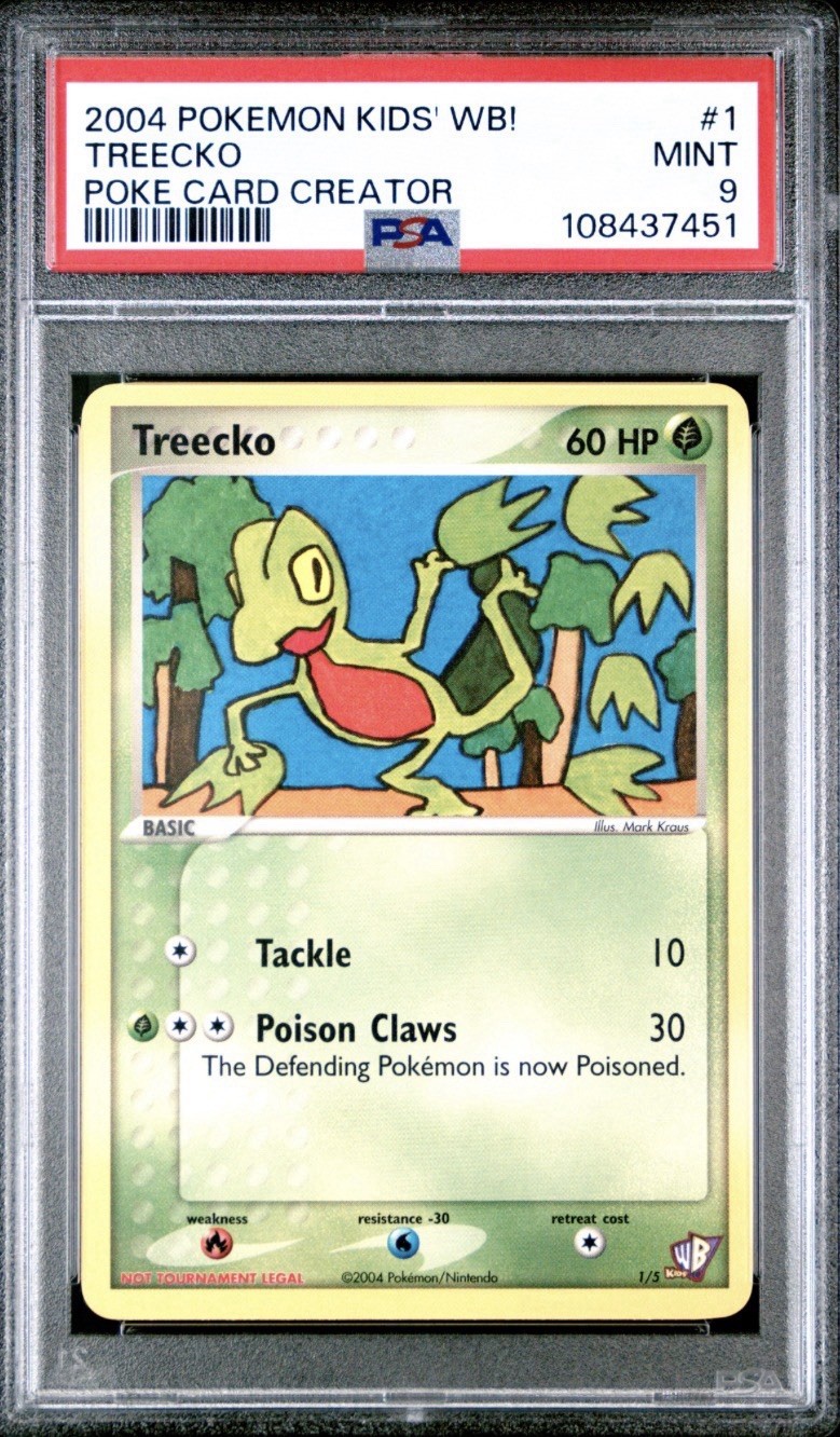 2004 Pokemon Kids' WB! Poke Card Creator Treecko 1