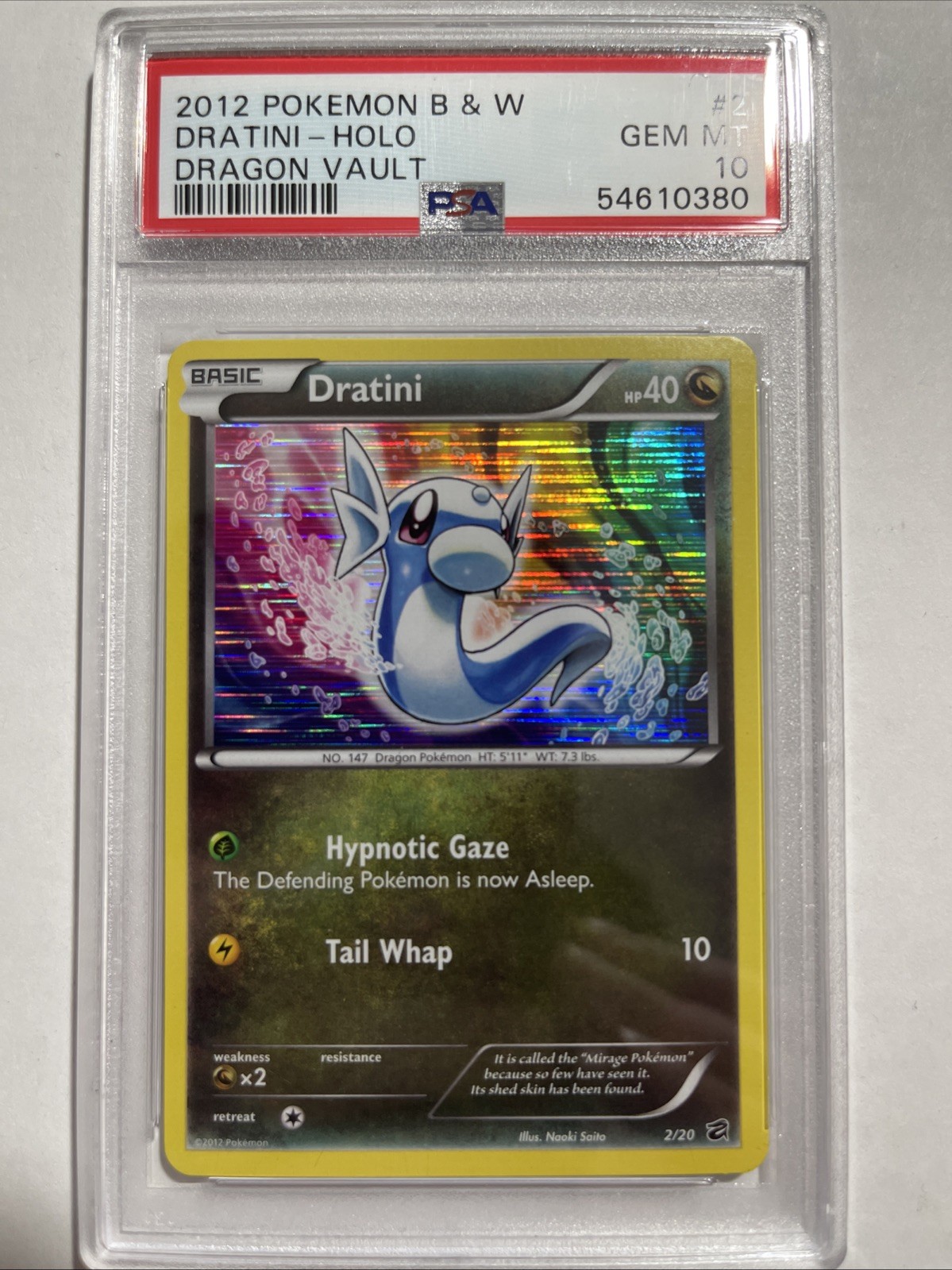 2012 Pokemon Black & White Dragon Vault Dratini-Holo 2