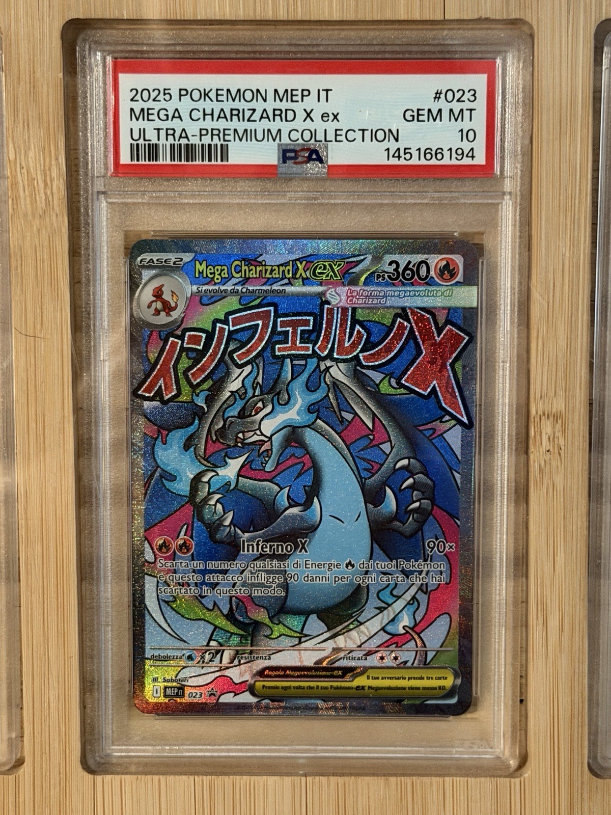 2025 Pokemon Italian Mep It-Me Black Star Promo Mega Charizard X EX Mega Charizard X EX Ultra-Premium Collection 023