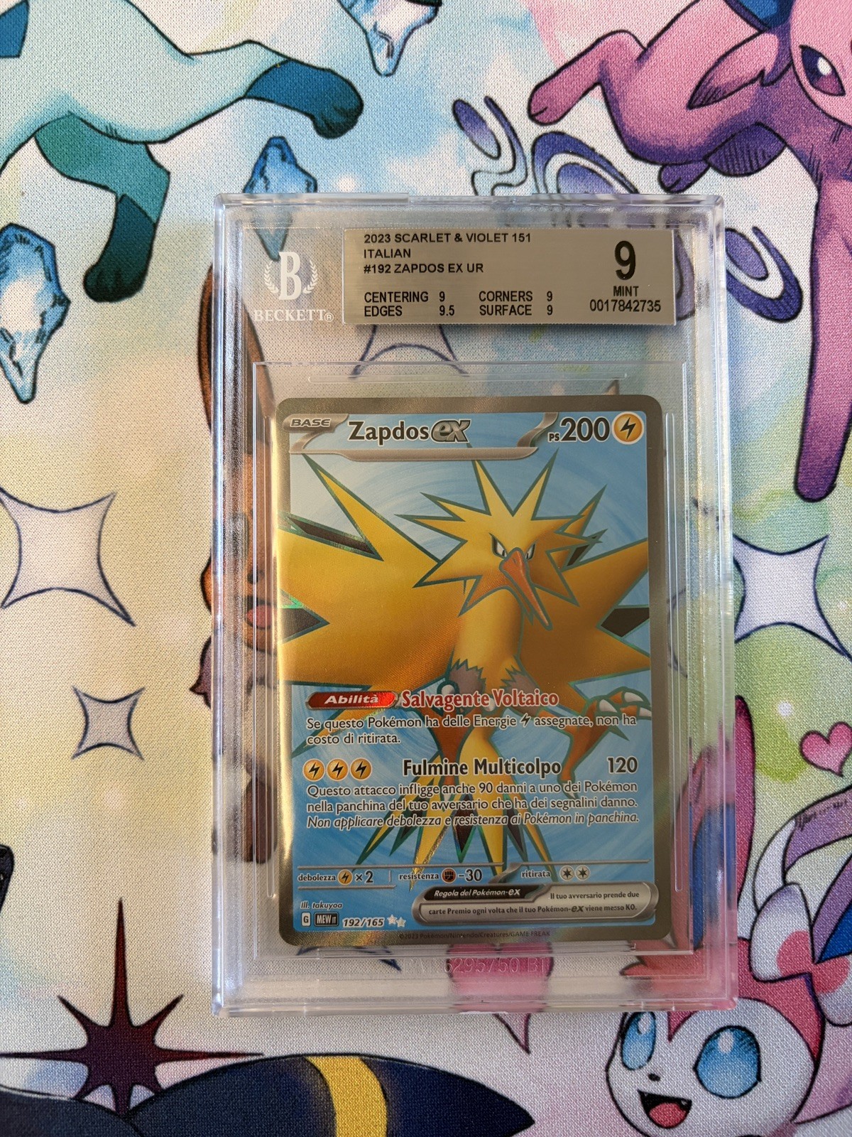 2023 Pokemon TCG Scarlet & Violet 151 Italian Zapdos ex UR 192
