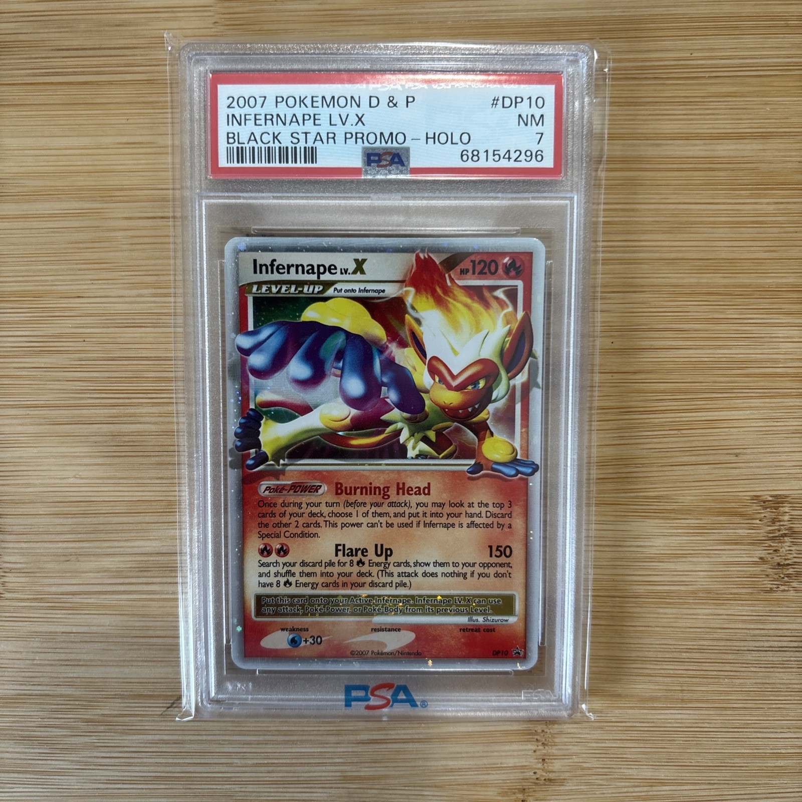 2007 Pokemon Diamond & Pearl Black Star Promo Infernape LV.X Holo DP10
