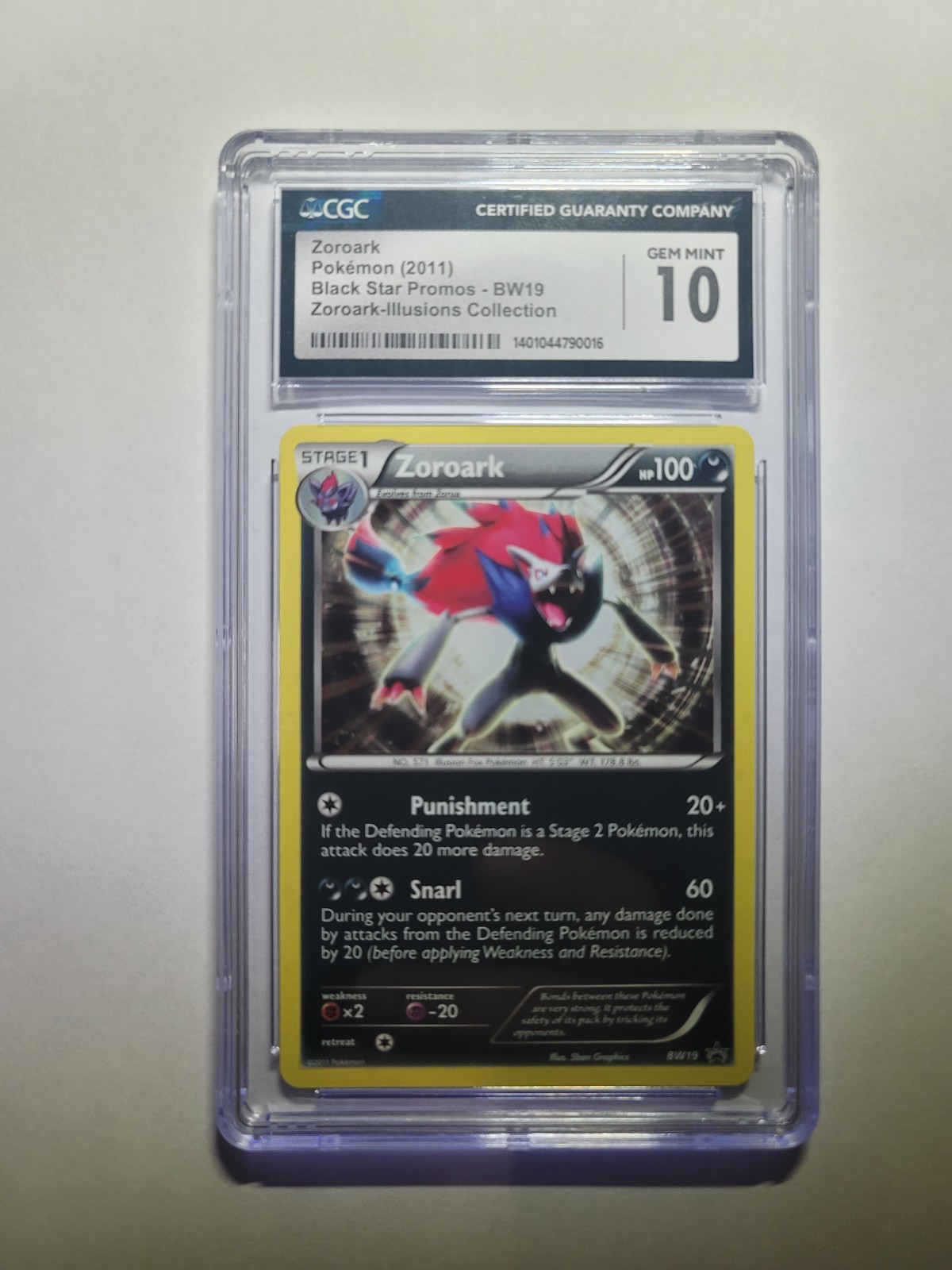 2011 Black Star Promos - Black & White - English Zoroark Zoroark-Illusions Collection BW19