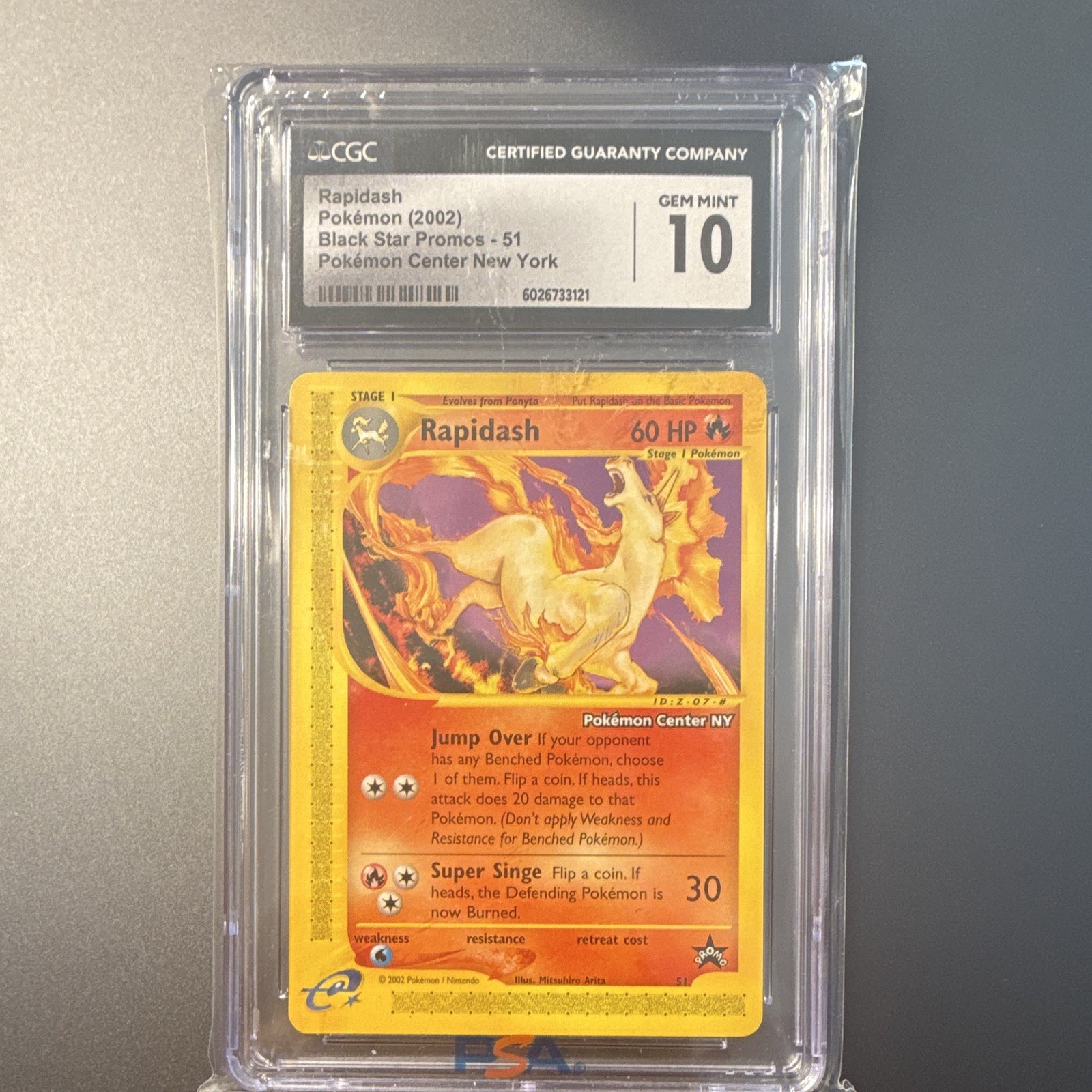 2002 Black Star Promos - WotC - English Rapidash Pokémon Center New York 51