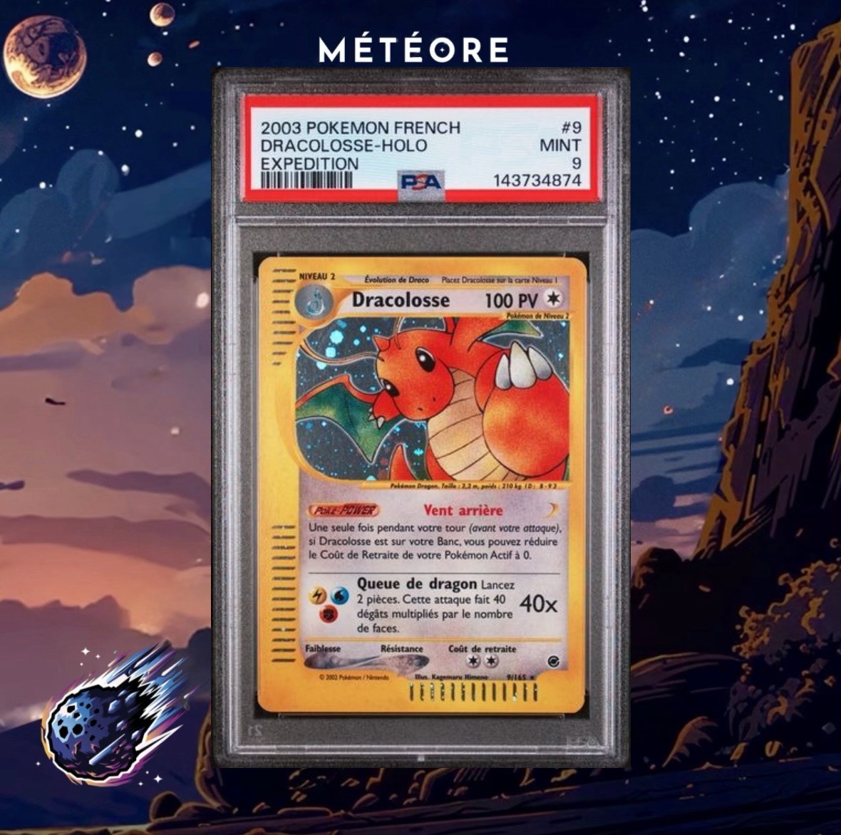 2003 Pokemon French Expedition Dracolosse-Holo 9
