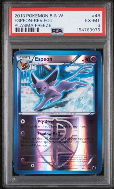 2013 Pokemon Black & White Plasma Freeze Espeon-Reverse Foil 48