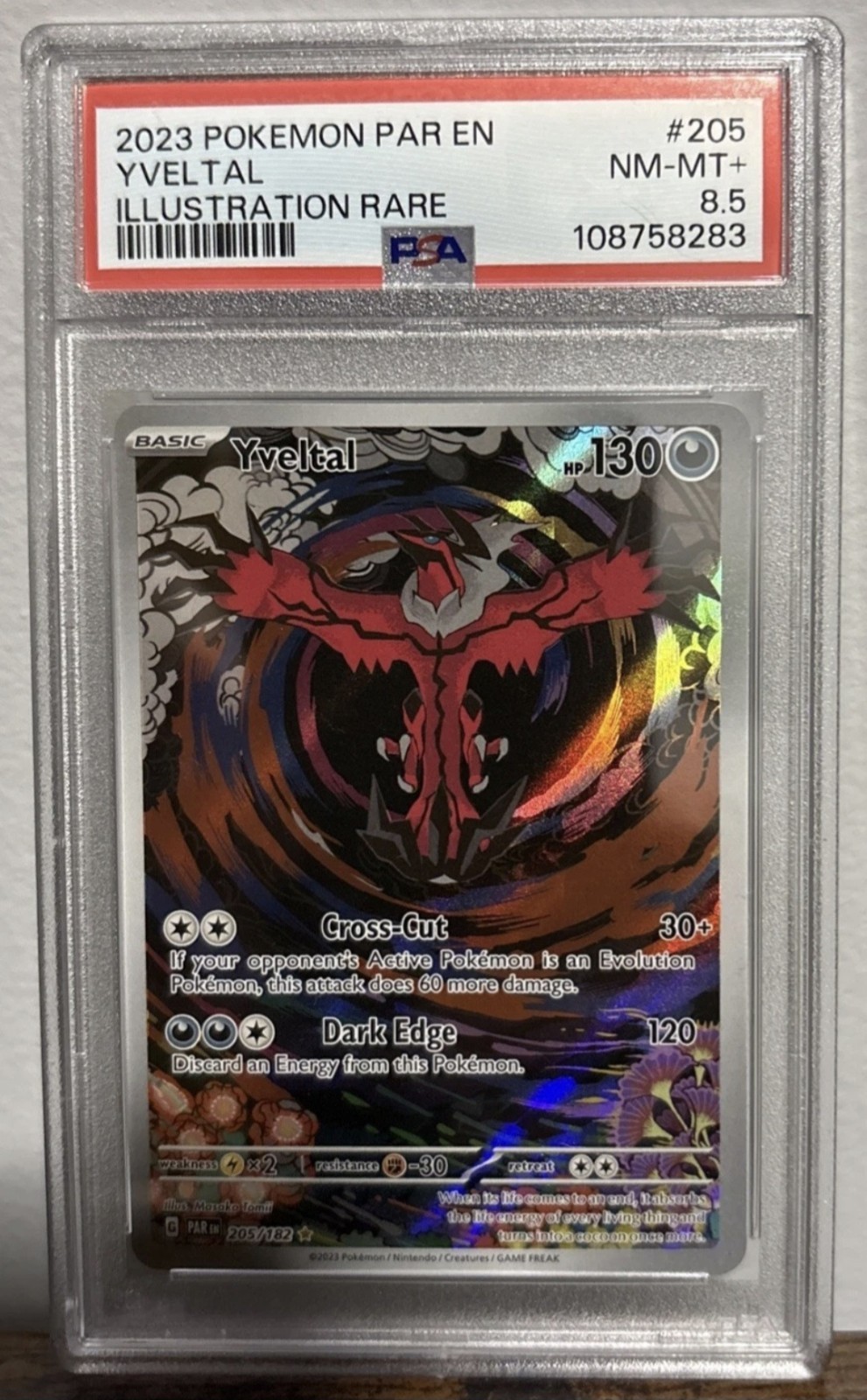 2023 Pokemon Par EN-Paradox Rift Yveltal Illustration Rare 205