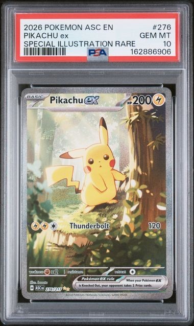 2026 Pokemon Asc EN-Ascended Heroes Pikachu EX Special Illustration Rare 276