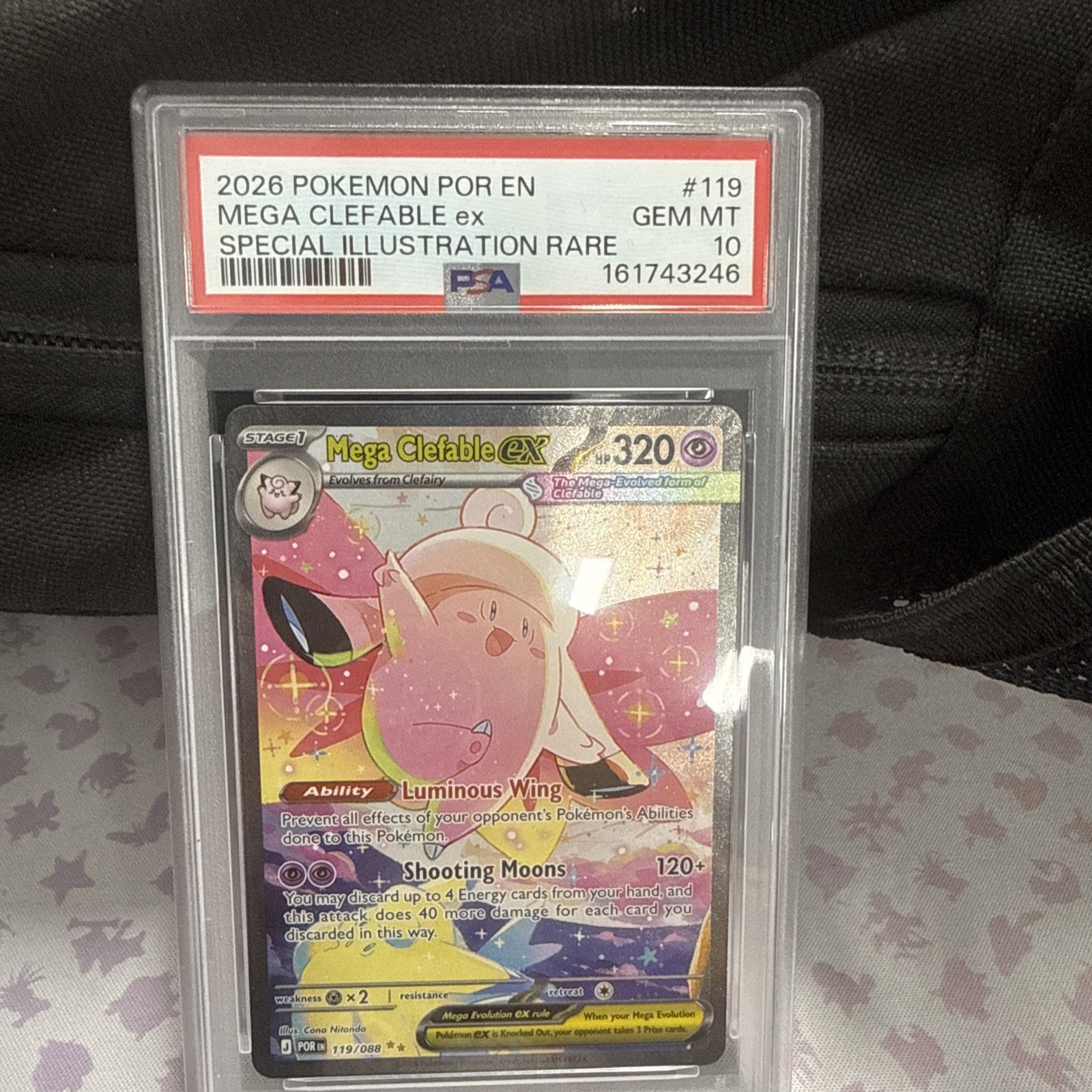 2026 Pokemon Por EN-Perfect Order Mega Clefable EX Special Illustration Rare 119