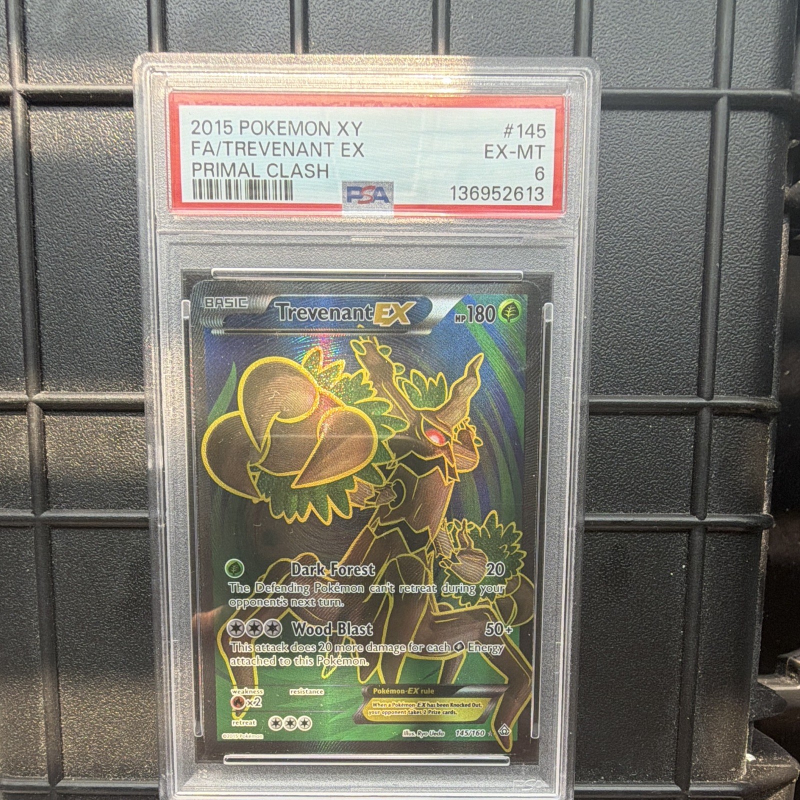 2015 Pokemon XY Primal Clash Full Art/Trevenant EX 145