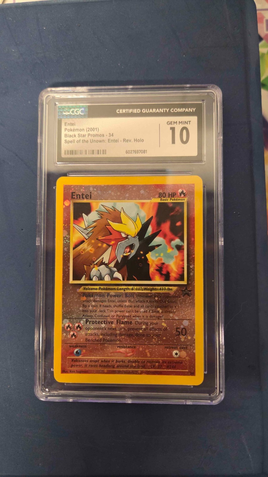 2001 Black Star Promos - WotC - English Entei Spell of the Unown: Entei (Reverse Holo) 34