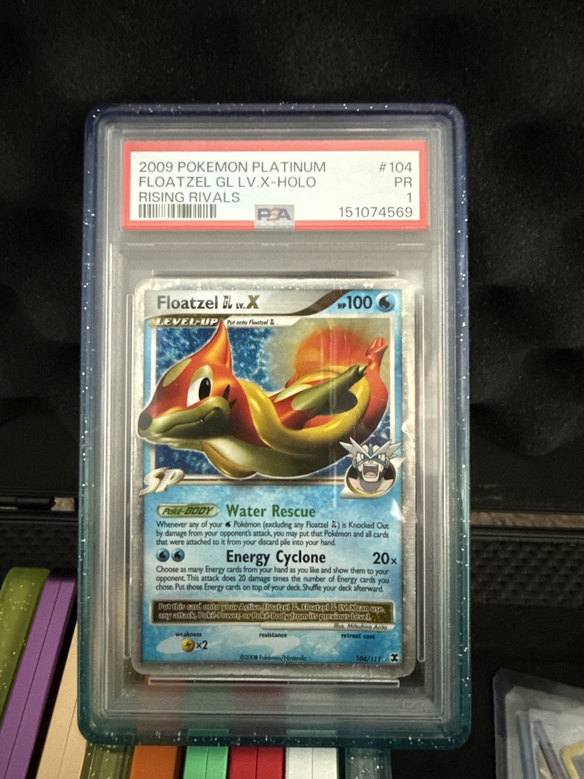 2009 Pokemon Platinum Rising Rivals Floatzel GL LV.X-Holo 104