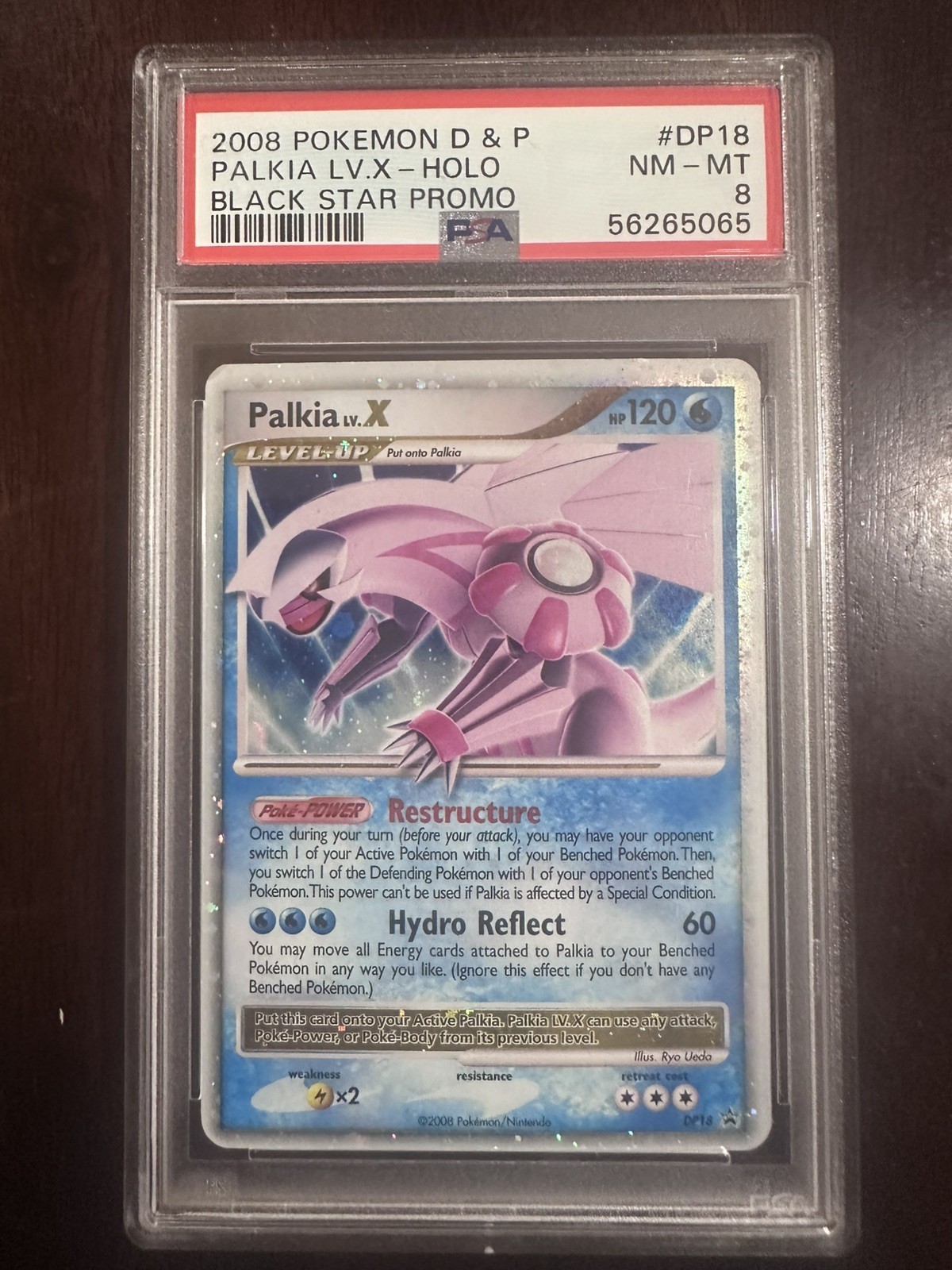 2008 Pokemon Diamond & Pearl Black Star Promo Palkia LV.X-Holo DP18
