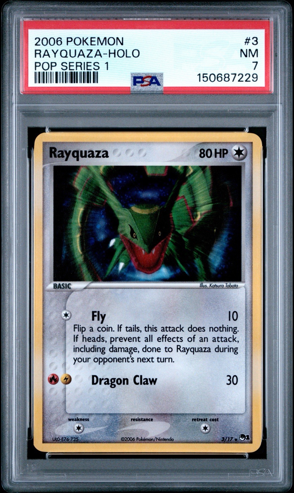2006 Pokemon Pop Series 1 Rayquaza-Holo 3