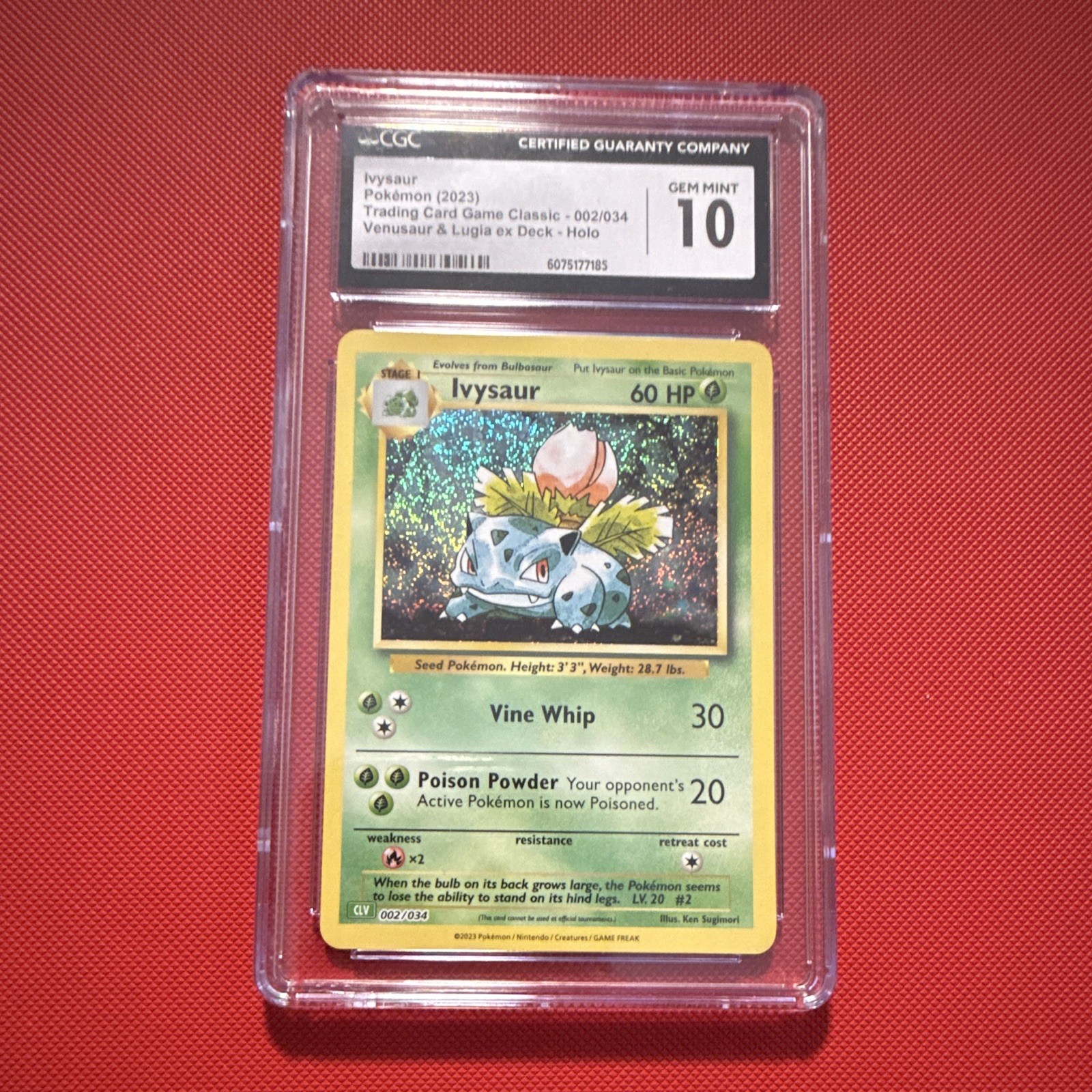 2023 Trading Card Game Classic - CLV, CLC, CLB - English Ivysaur Venusaur & Lugia ex Deck - CLV Holo 002/034