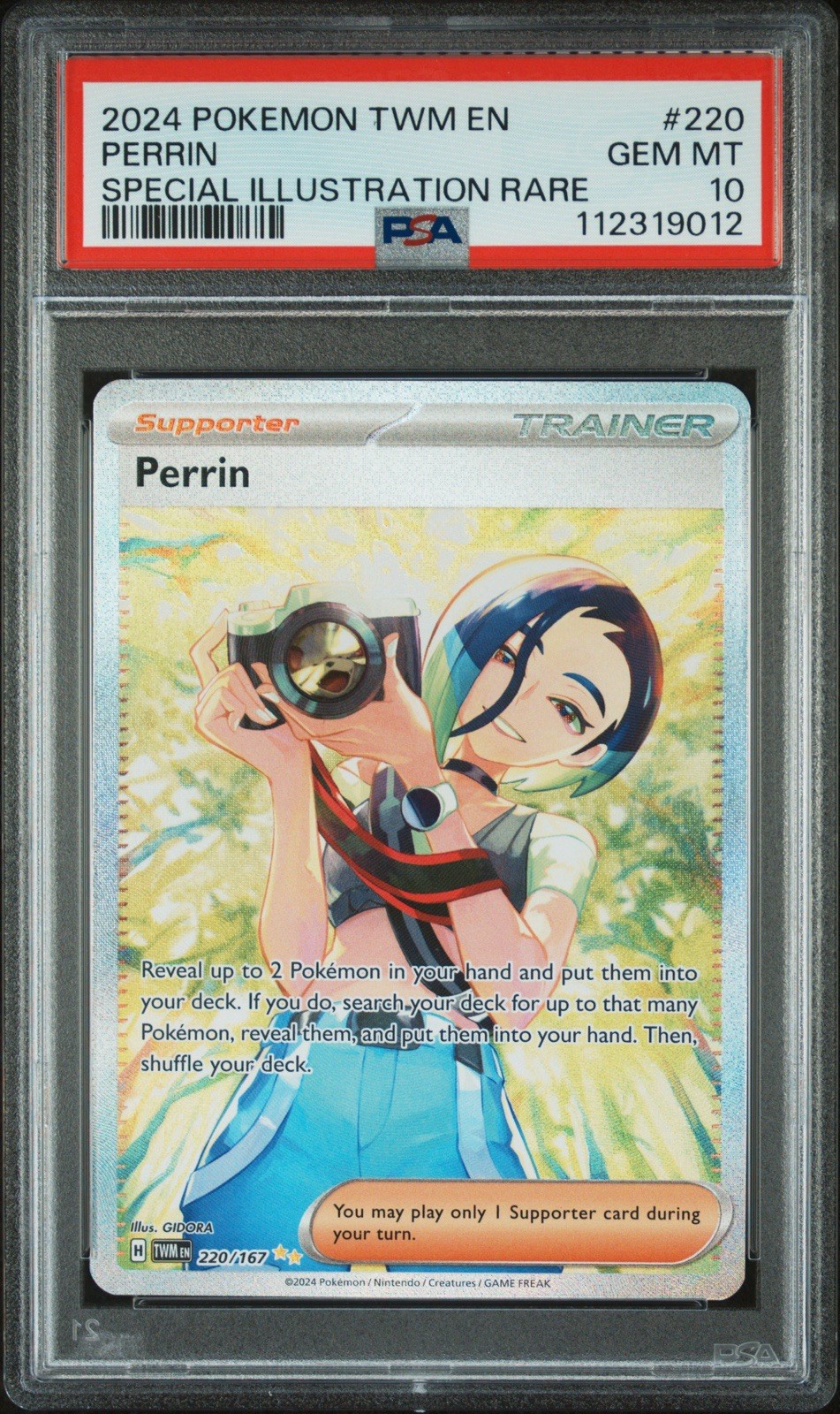 2024 Pokemon Twm EN-Twilight Masquerade Perrin Special Illustration Rare 220