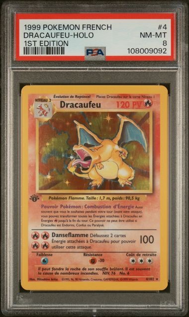 1999 Pokemon French Dracaufeu-Holo 1st Edition 4