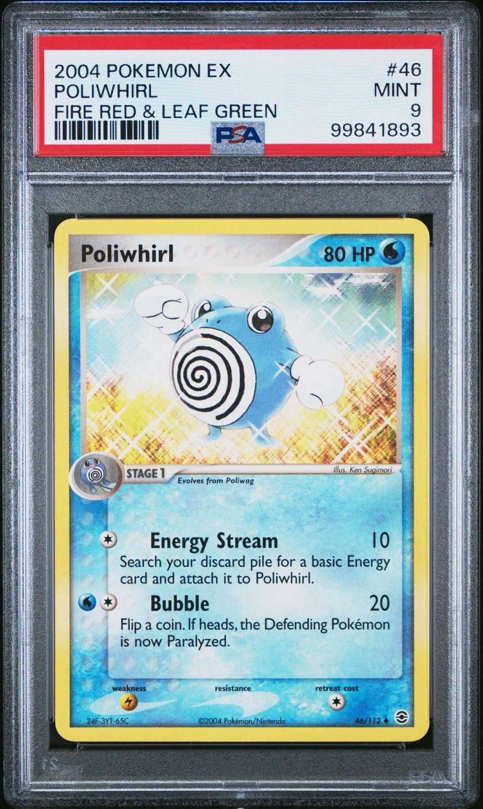 2004 Pokemon EX Fire Red & Leaf Green Poliwhirl 46
