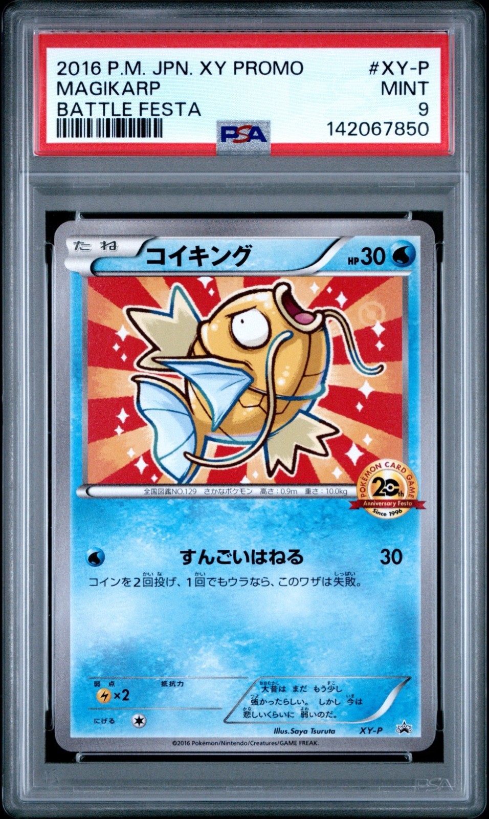 2016 Pokemon Japanese XY Promo Magikarp Battle Festa XY-P