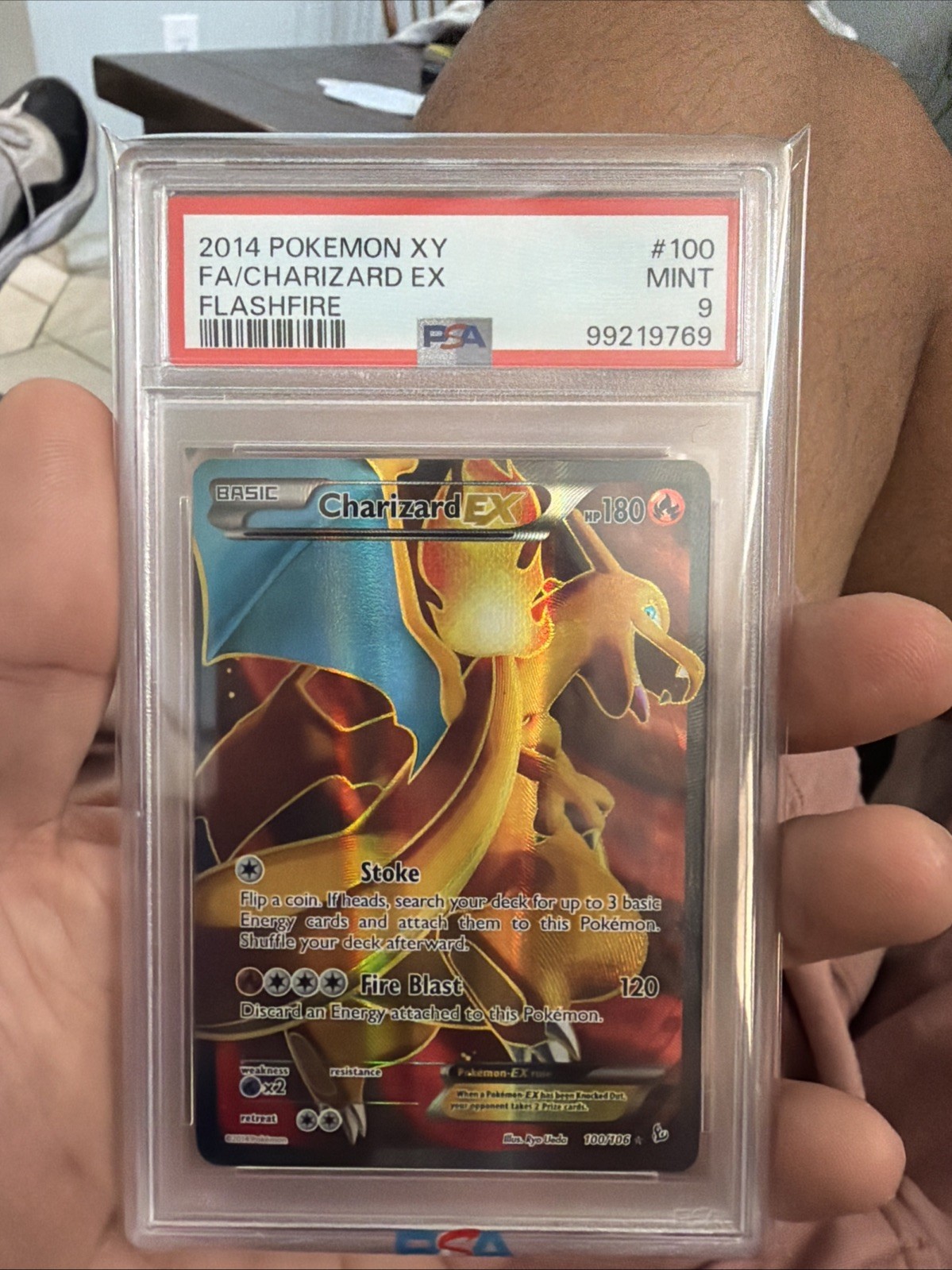 2014 Pokemon XY Flashfire Full Art/Charizard EX 100