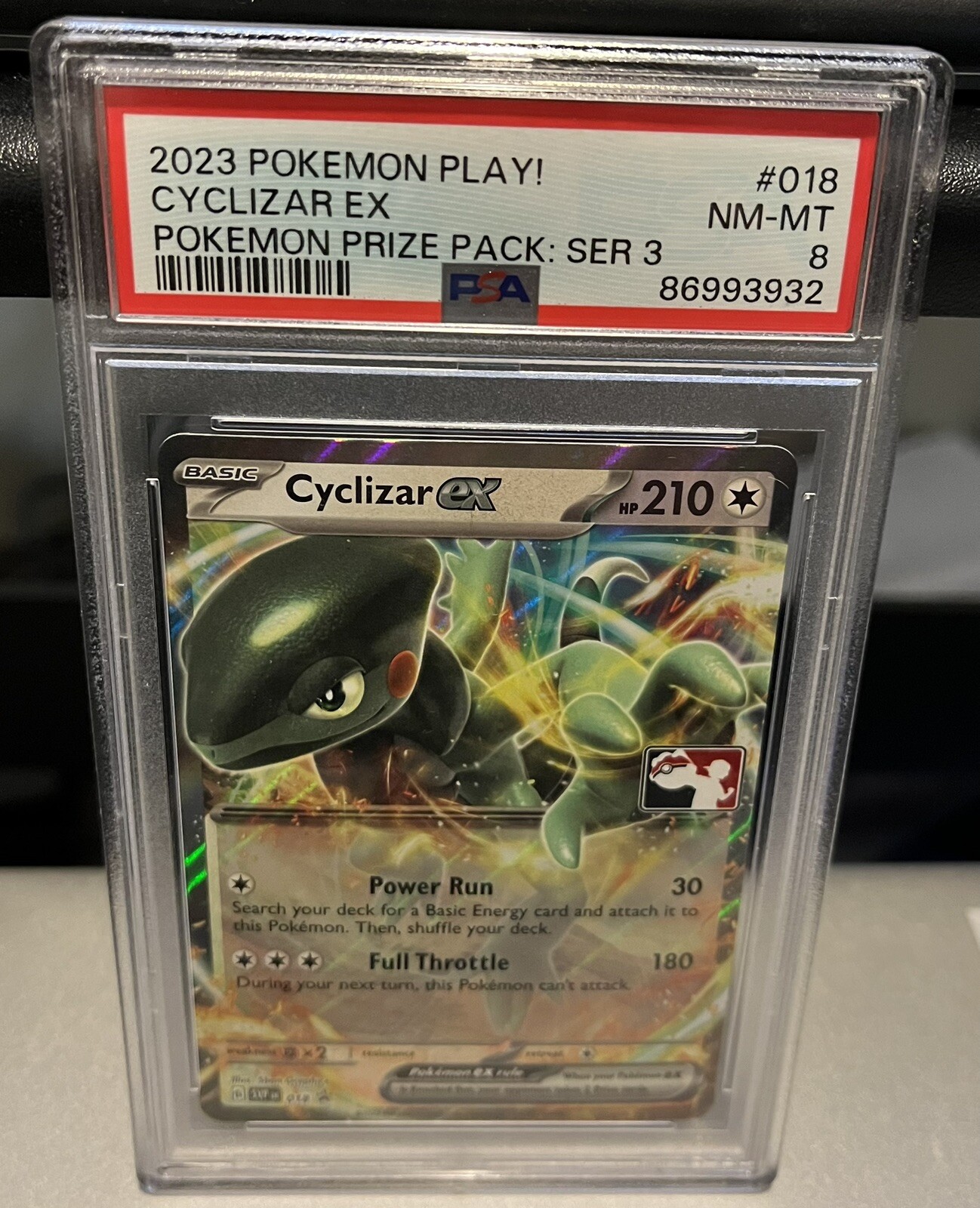2023 Pokemon Play! Pokemon Prize Pack: Series 3 Cyclizar EX 018