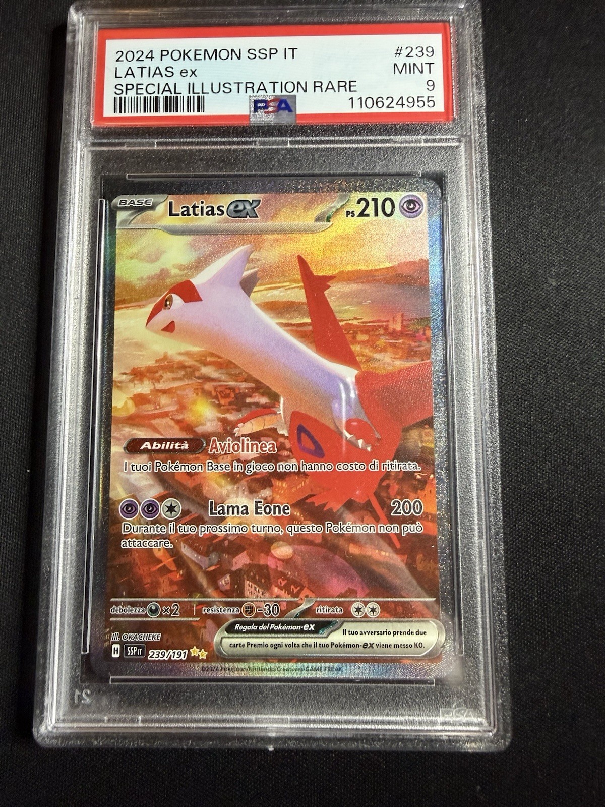 2024 Pokemon Italian Ssp It-Surging Sparks Latias EX Special Illustration Rare 239
