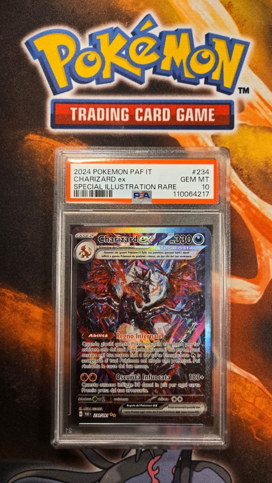 2024 Pokemon Italian Paf It-Paldean Fates Charizard EX Special Illustration Rare 234